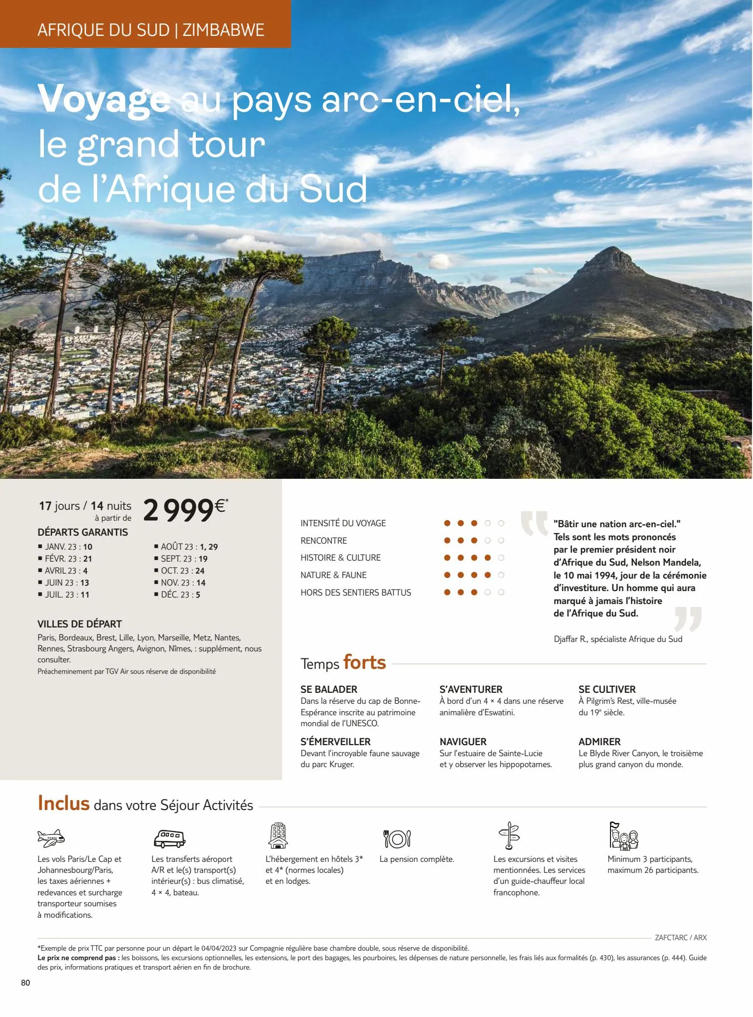 Catalogue TUI circuits nouvelles frontieres 2023, page 00082