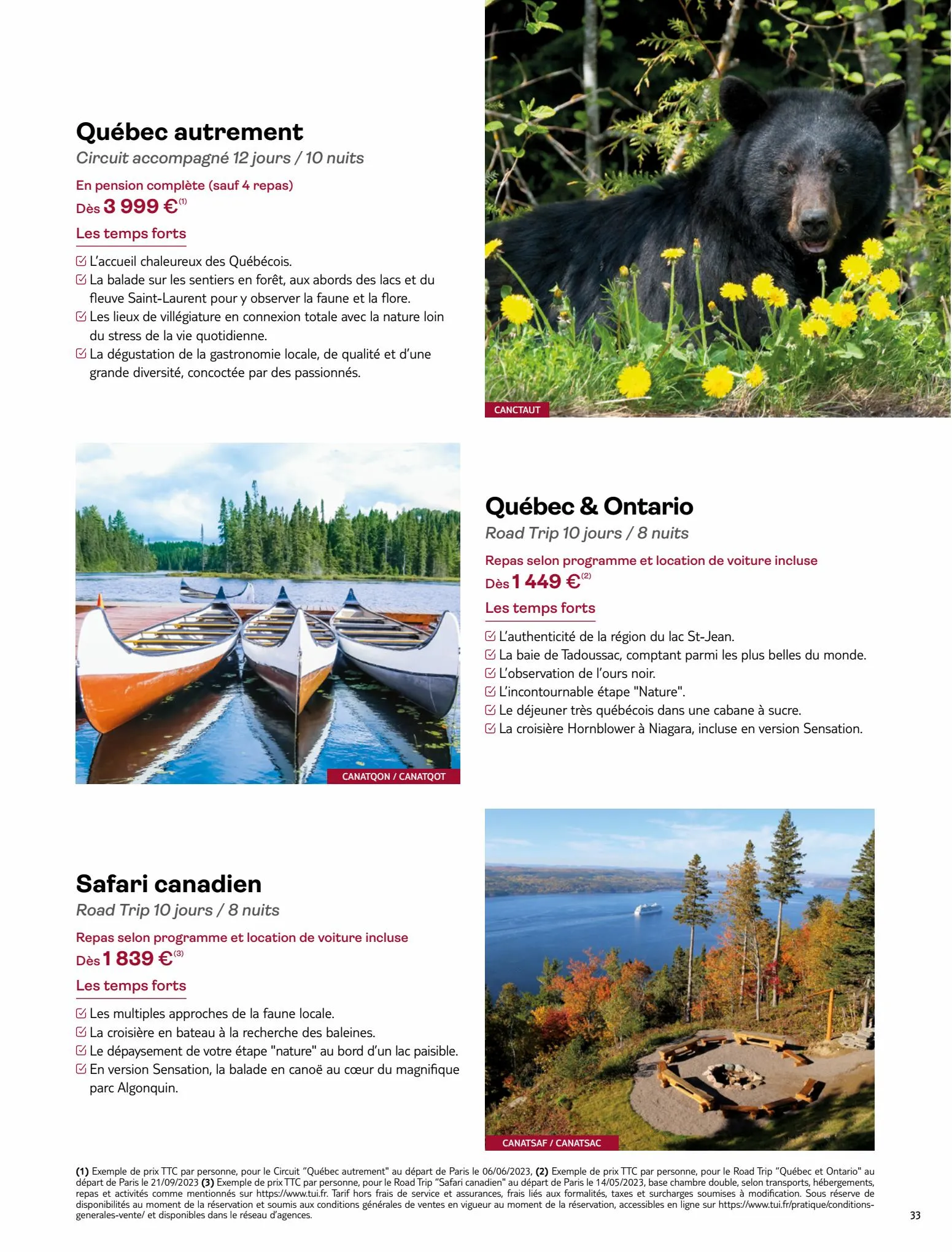 Catalogue Tui Usa Canada 2023, page 00033