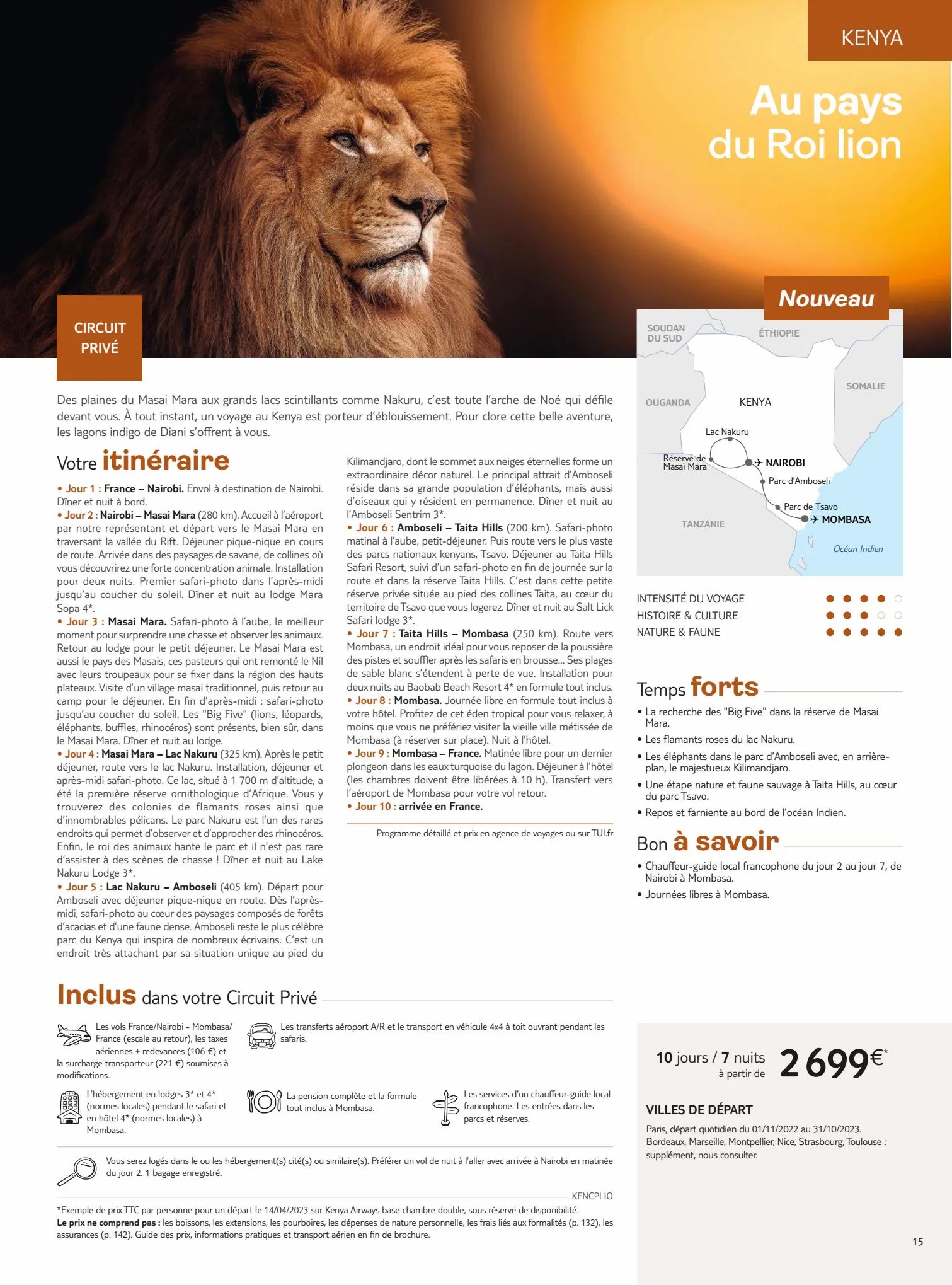 Catalogue Brochure Road Trips et Circuits Privés Collection 2023, page 00017