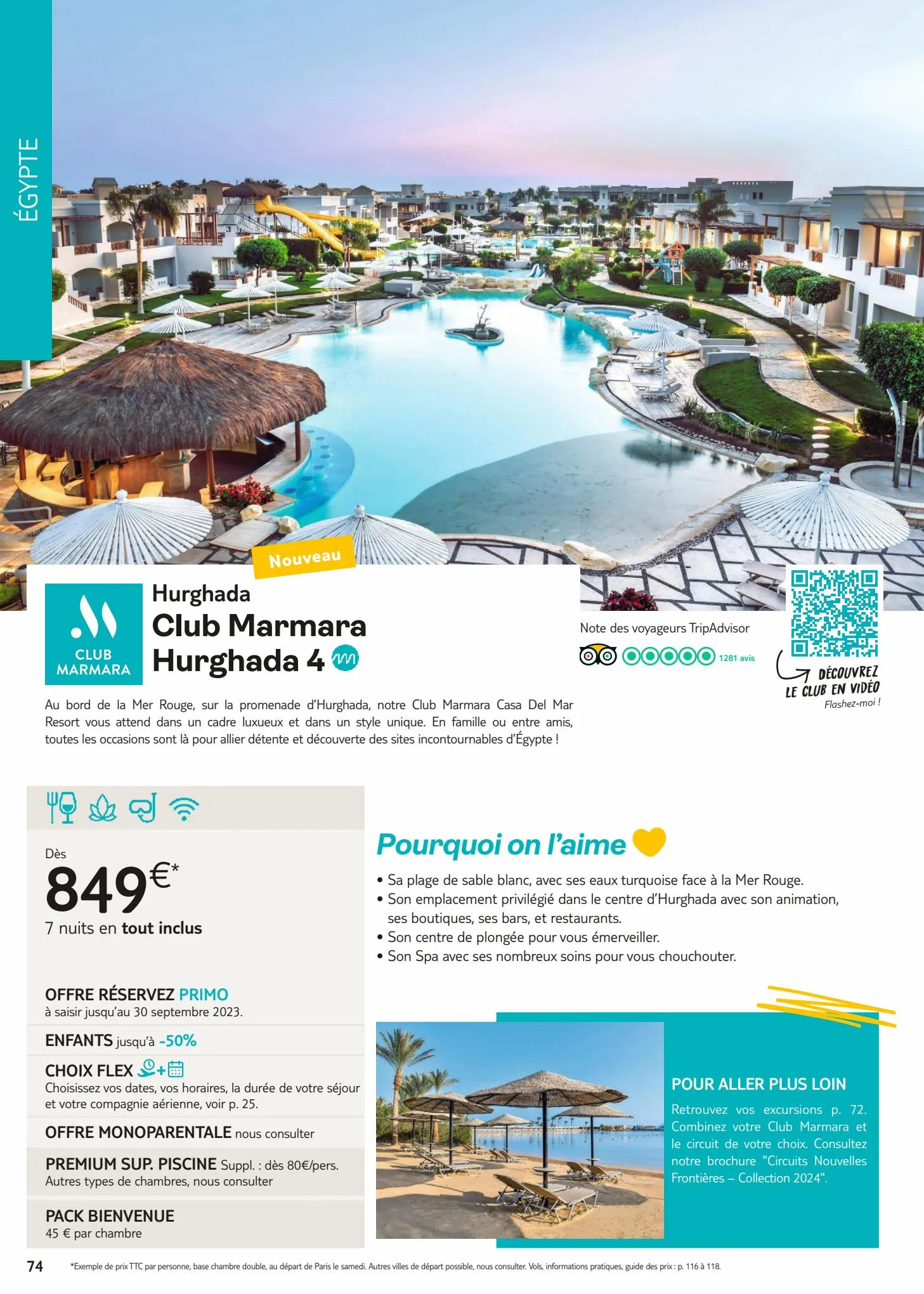 Catalogue Brochure TUI Clubs Collection Hiver 2023/2024, page 00076