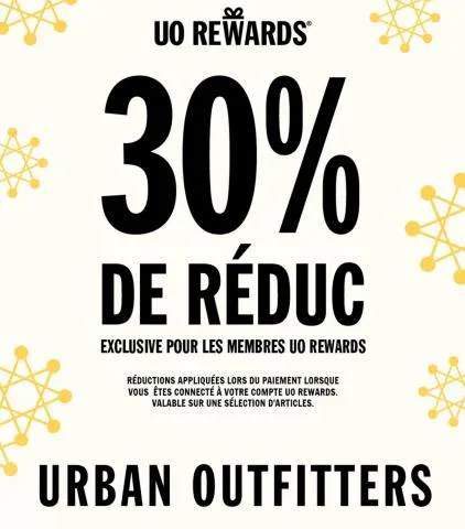 30 % DE RÉDUC Exlusive!