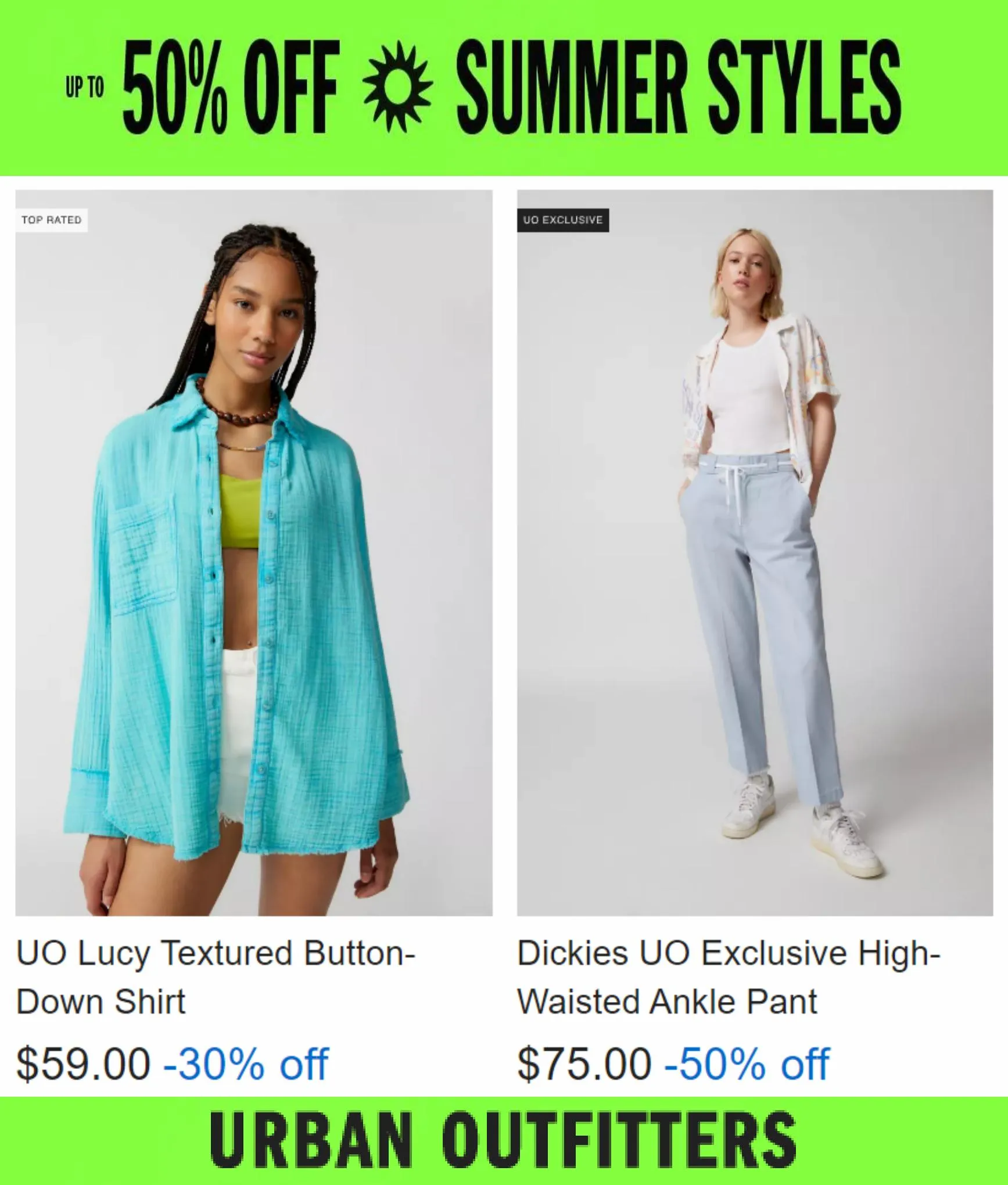 Catalogue Up to 50% Off Summer Styles, page 00003