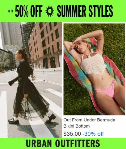 Up to 50% Off Summer Styles
