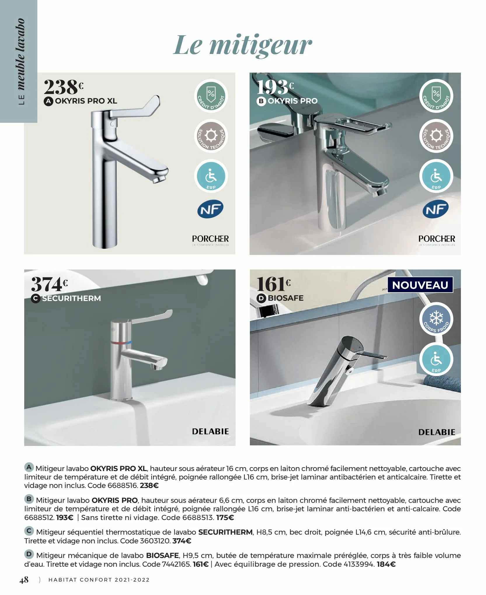 Catalogue Habitat Confort 2022, page 00048