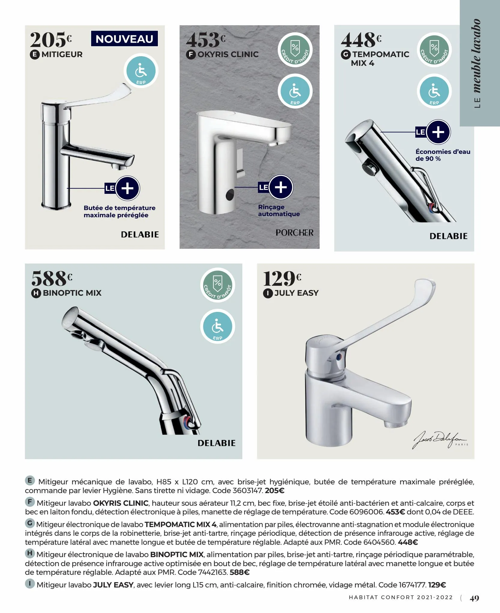 Catalogue Habitat Confort 2022, page 00049