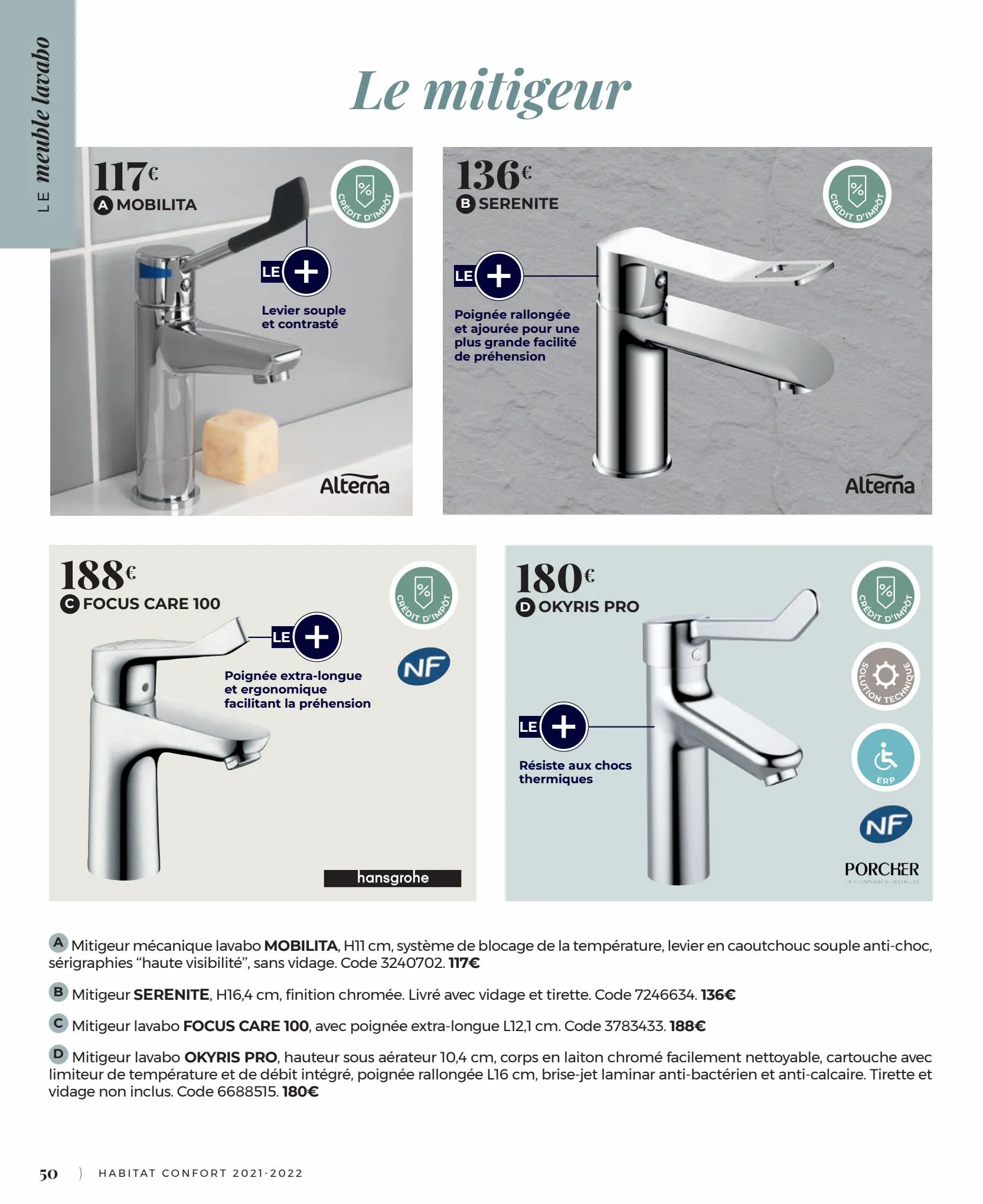Catalogue Habitat Confort 2022, page 00050