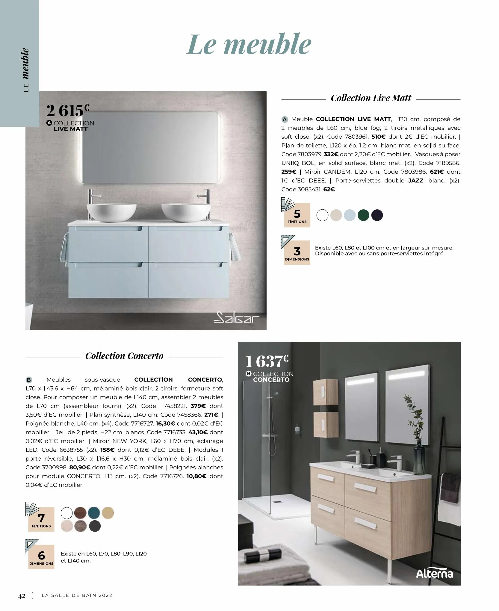 Catalogue Catalogue salle de bain, page 00042