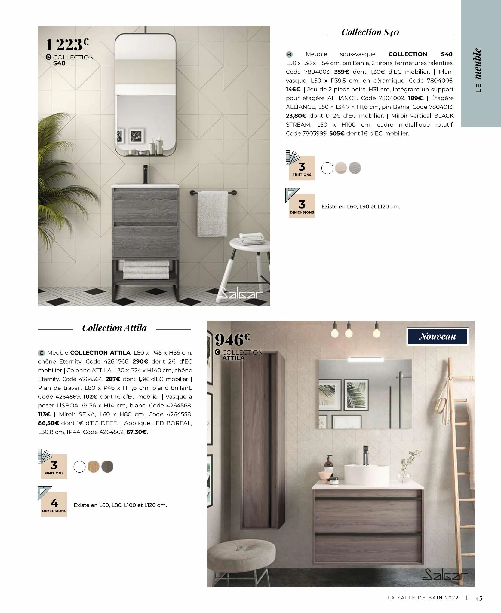 Catalogue Catalogue salle de bain, page 00045
