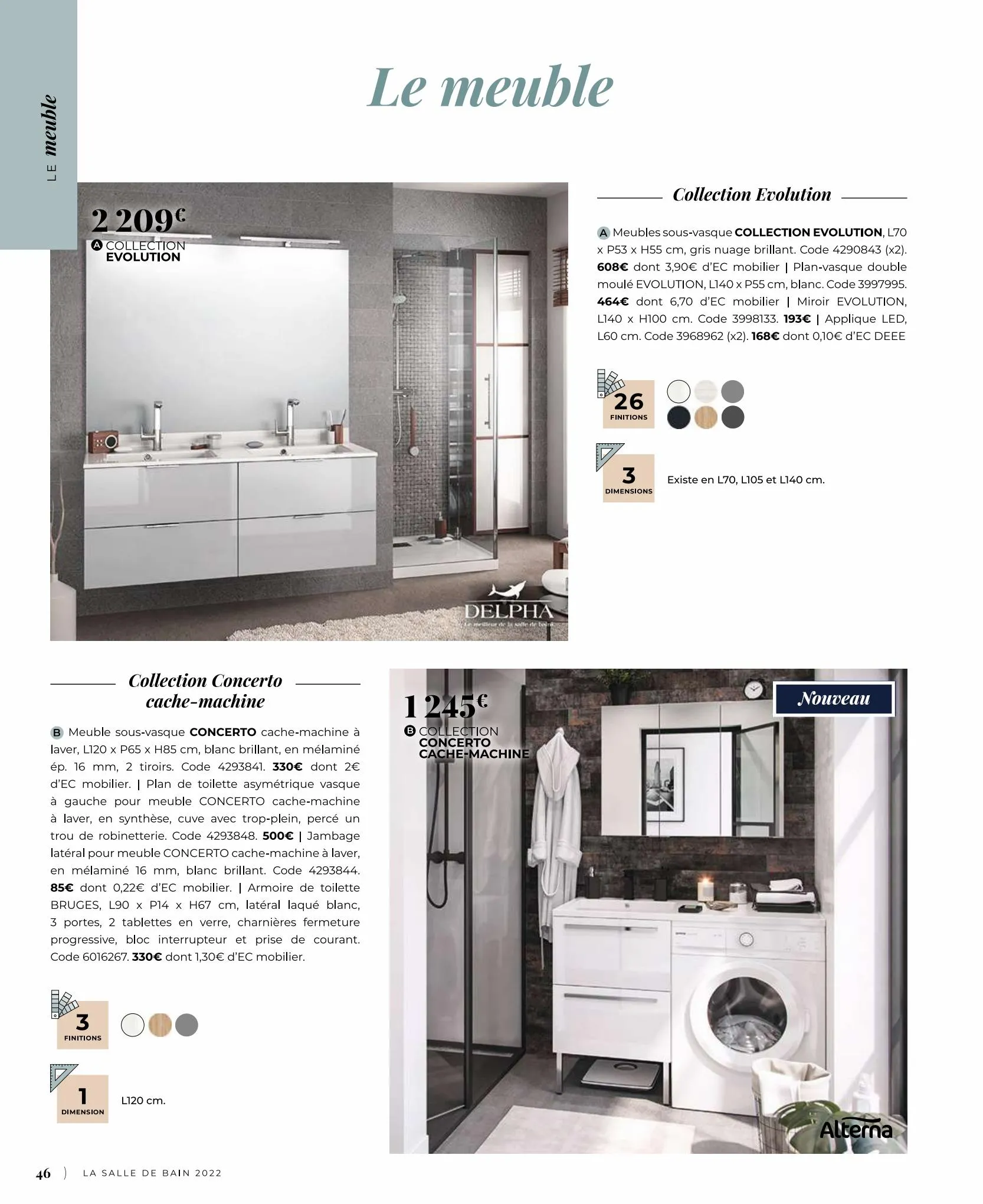 Catalogue Catalogue salle de bain, page 00046