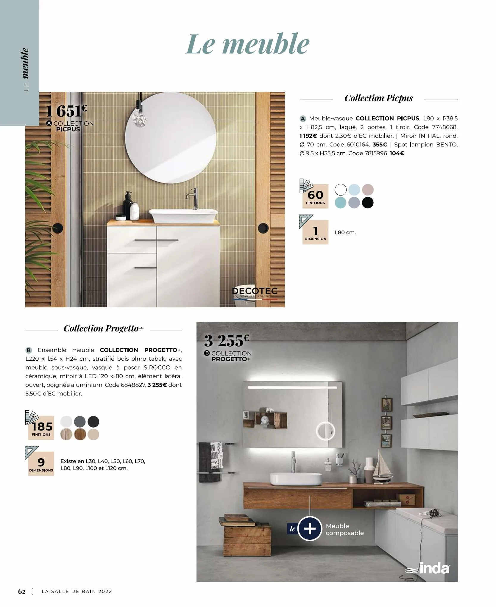 Catalogue Catalogue salle de bain, page 00062
