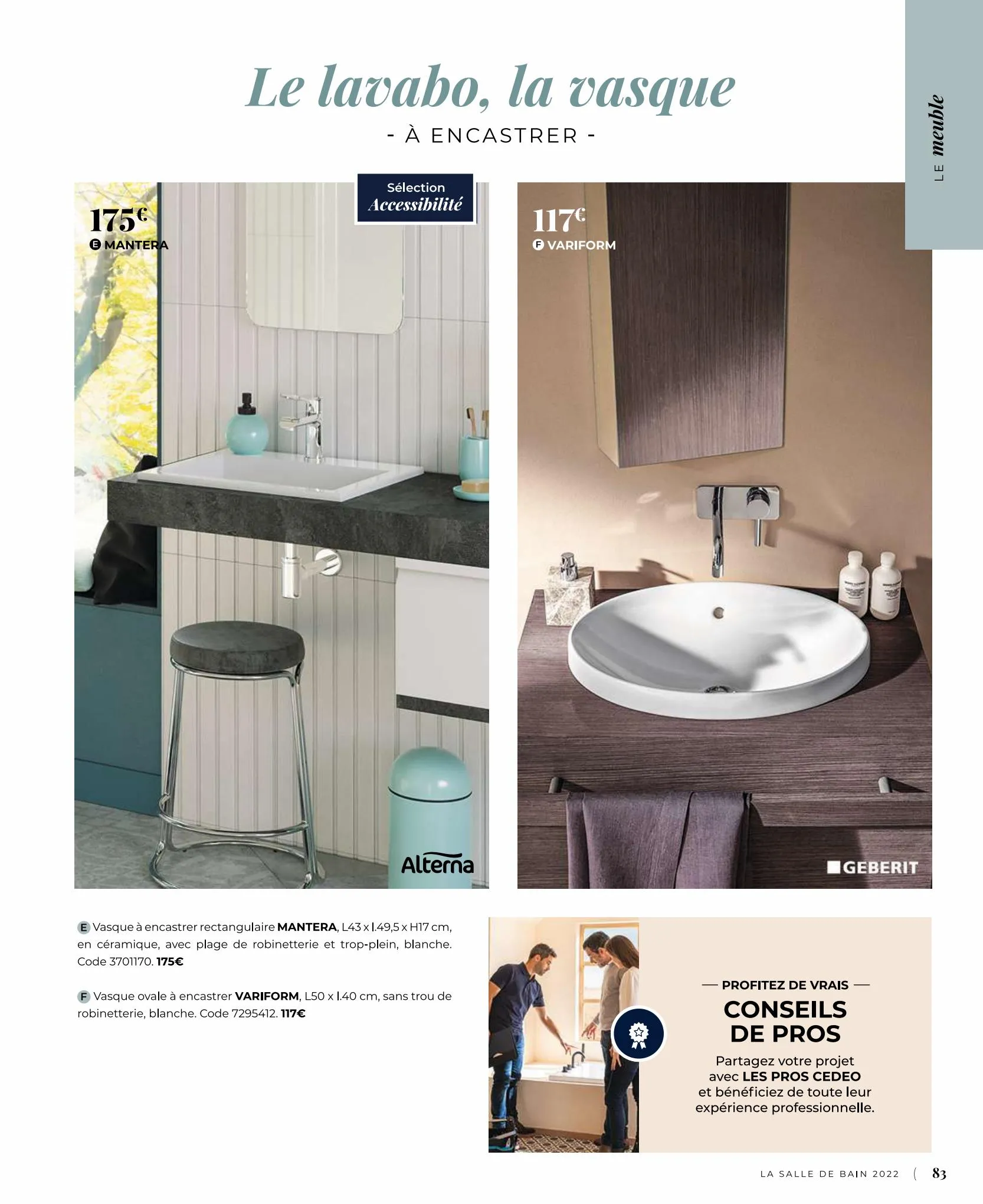 Catalogue Catalogue salle de bain, page 00083