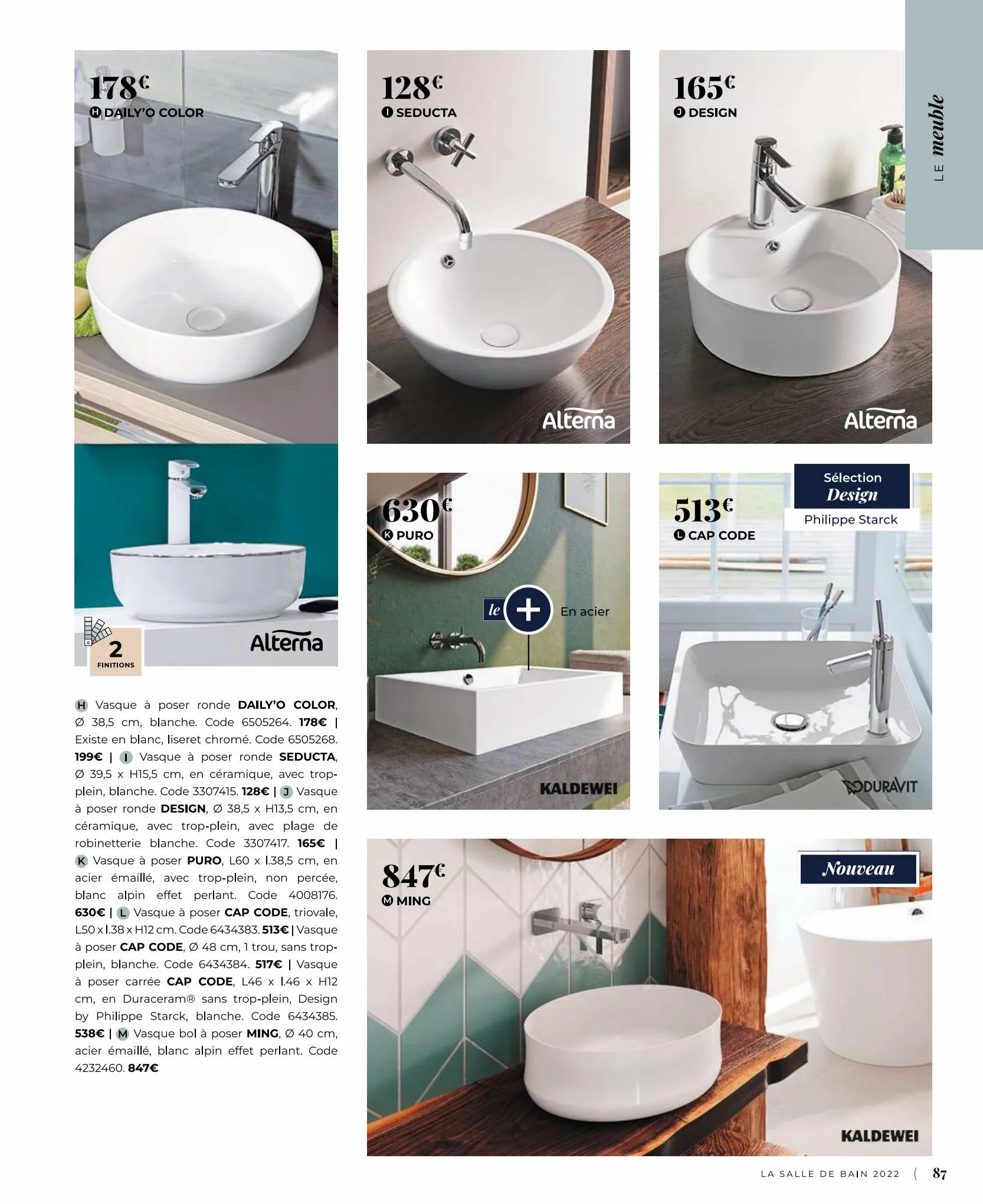 Catalogue Catalogue salle de bain, page 00087