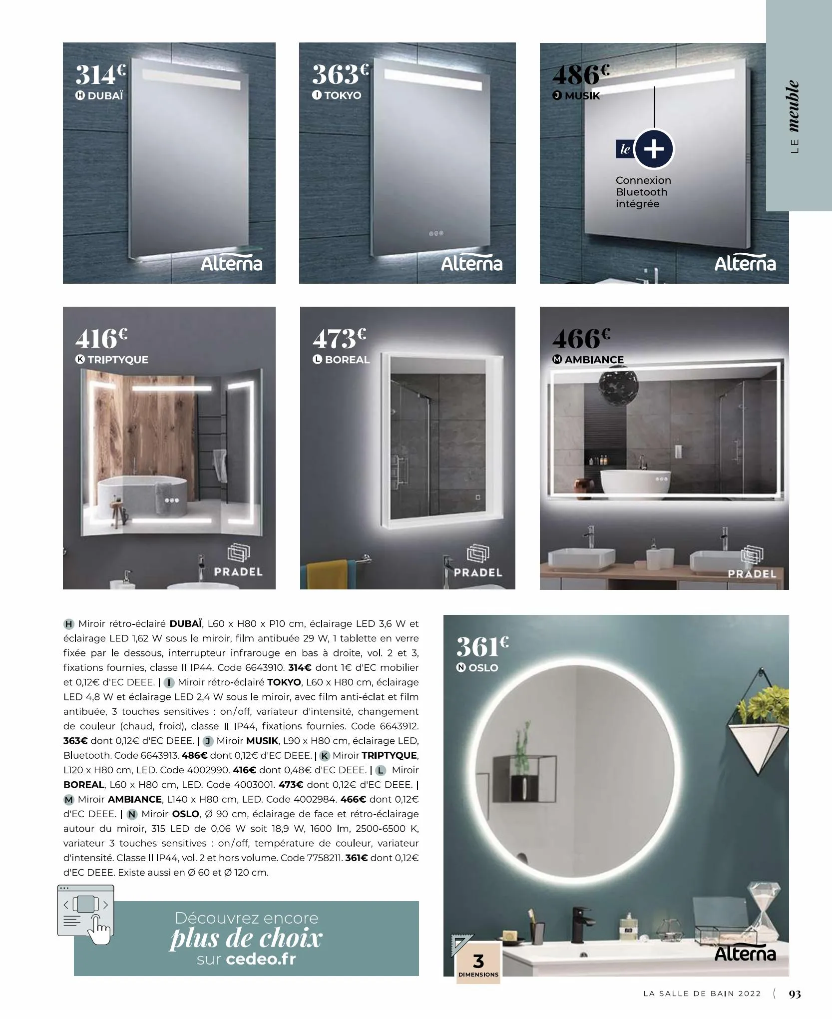 Catalogue Catalogue salle de bain, page 00093