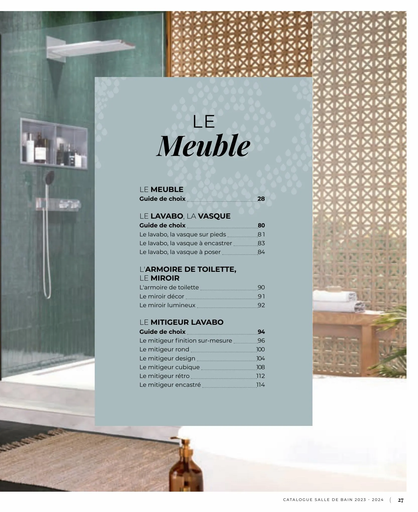 Catalogue Catalogue Salle de bain 2023, page 00027
