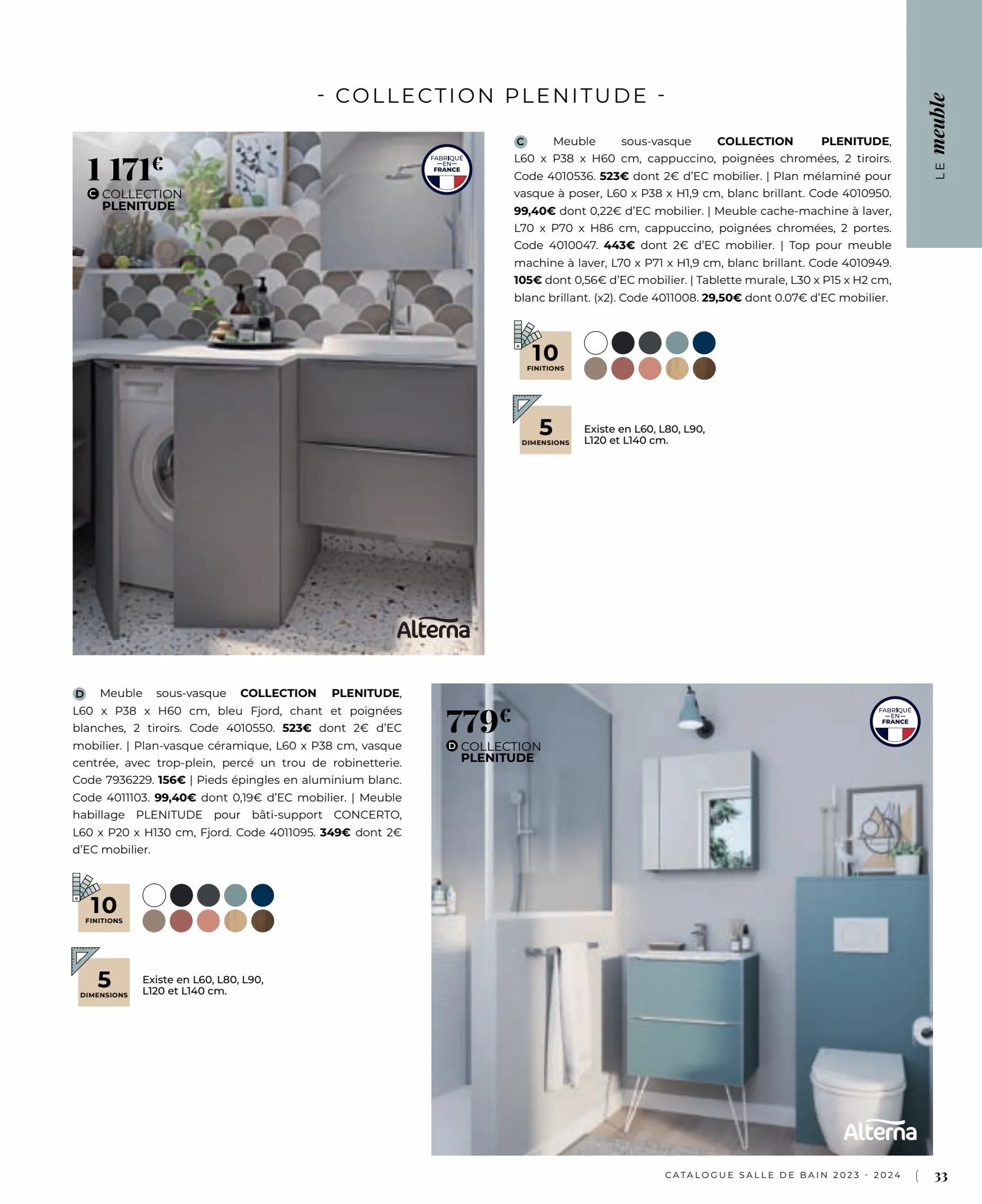 Catalogue Catalogue Salle de bain 2023, page 00033