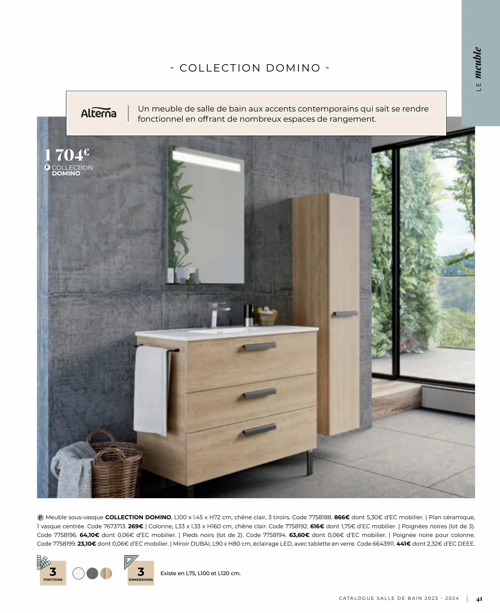 Catalogue Catalogue Salle de bain 2023, page 00041