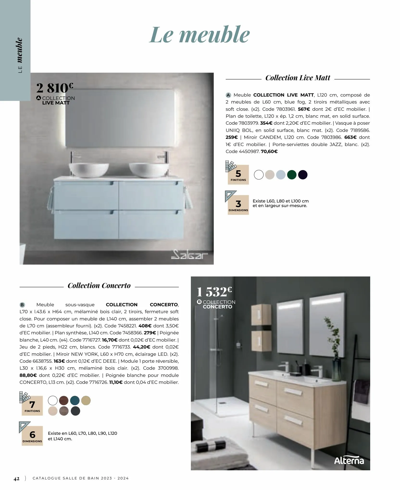 Catalogue Catalogue Salle de bain 2023, page 00042