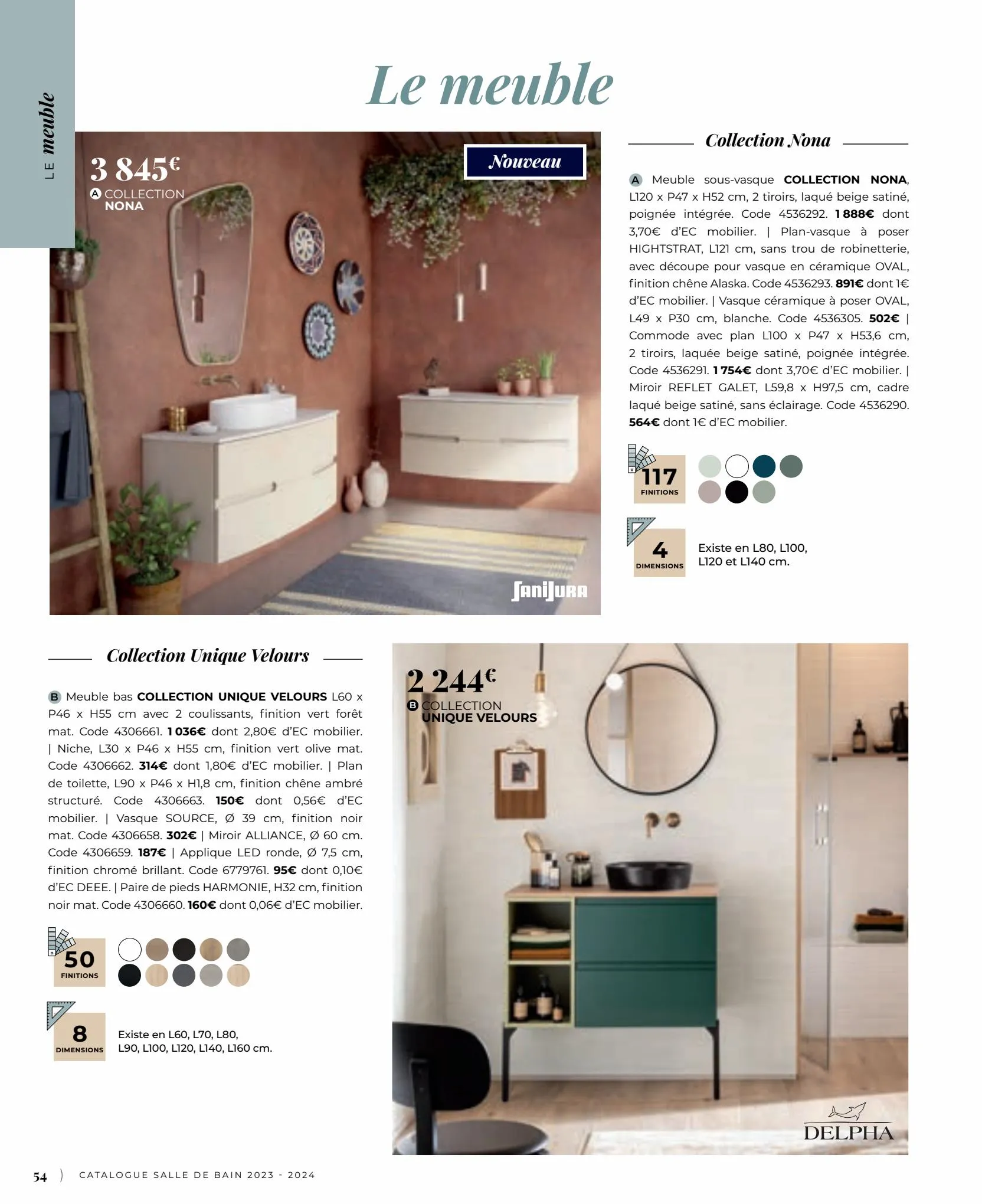 Catalogue Catalogue Salle de bain 2023, page 00054