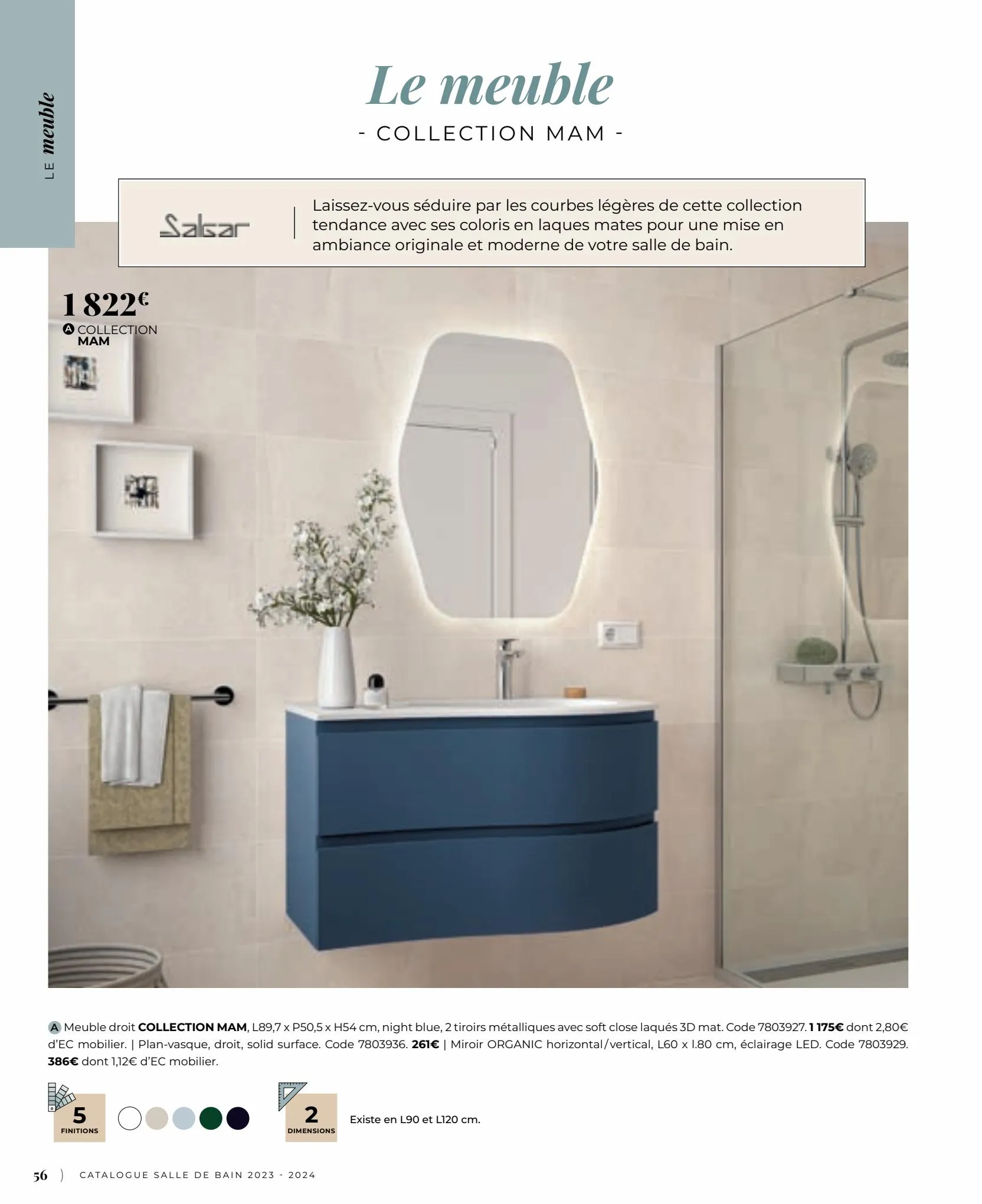 Catalogue Catalogue Salle de bain 2023, page 00056