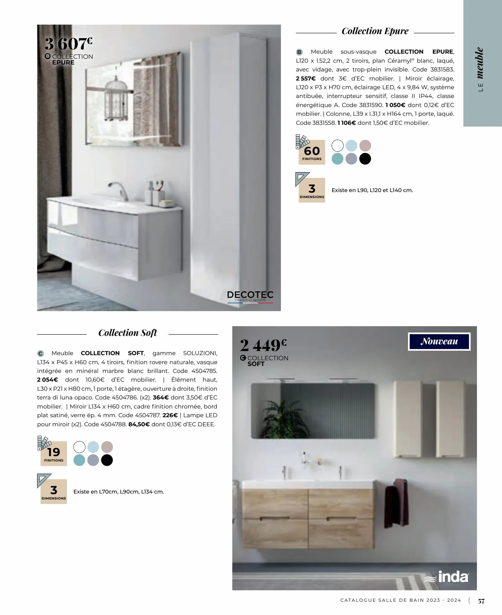 Catalogue Catalogue Salle de bain 2023, page 00057