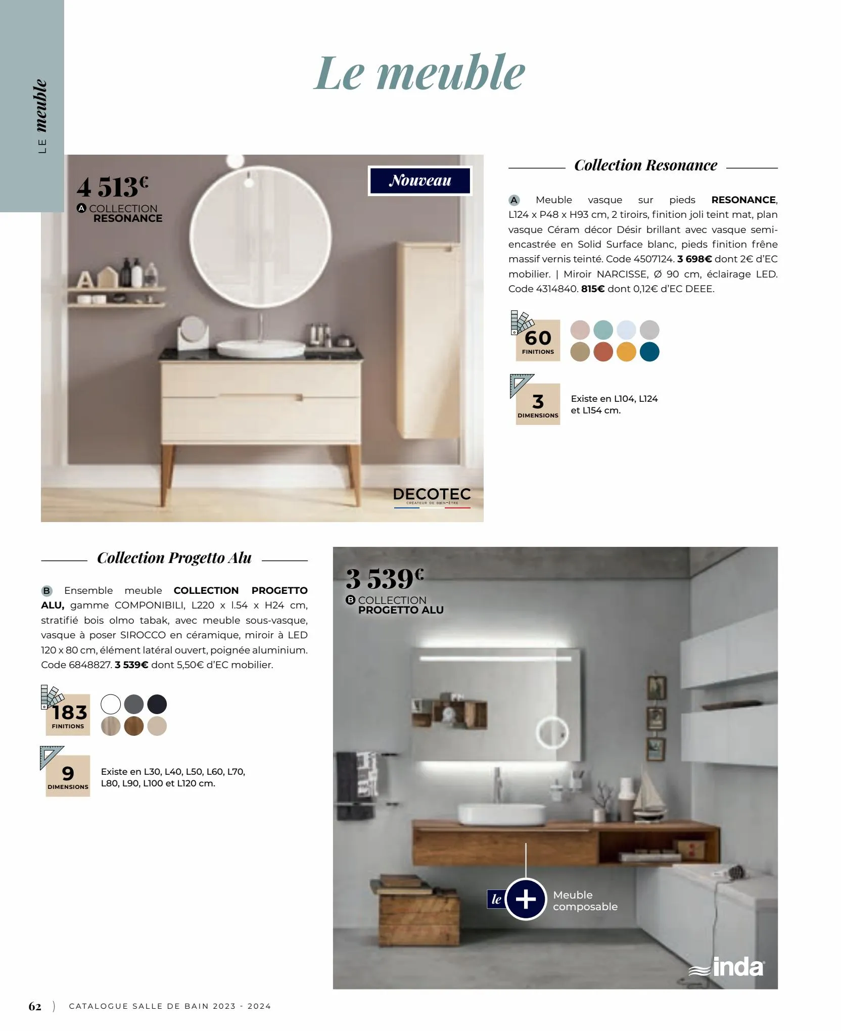 Catalogue Catalogue Salle de bain 2023, page 00062