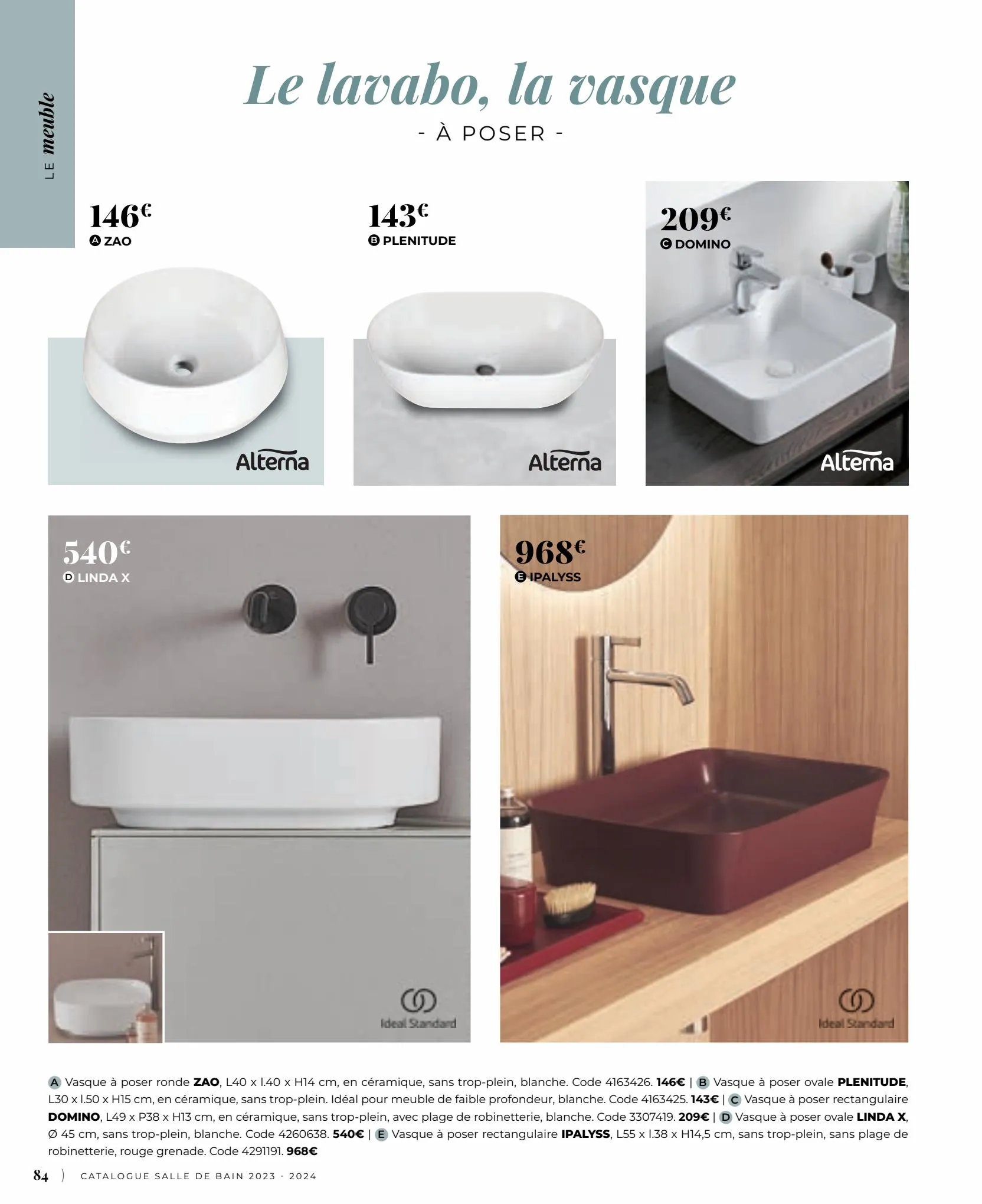 Catalogue Catalogue Salle de bain 2023, page 00084