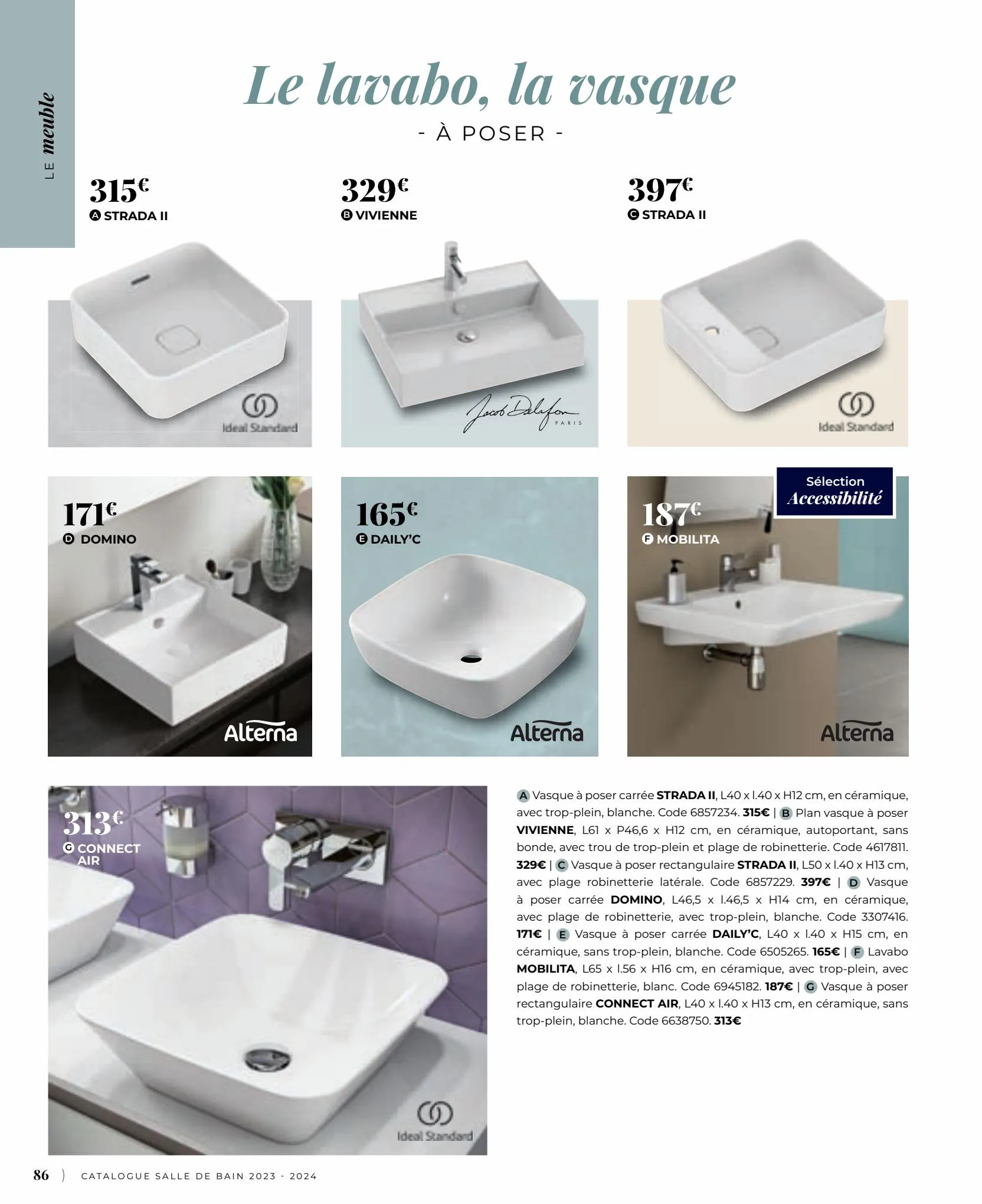 Catalogue Catalogue Salle de bain 2023, page 00086