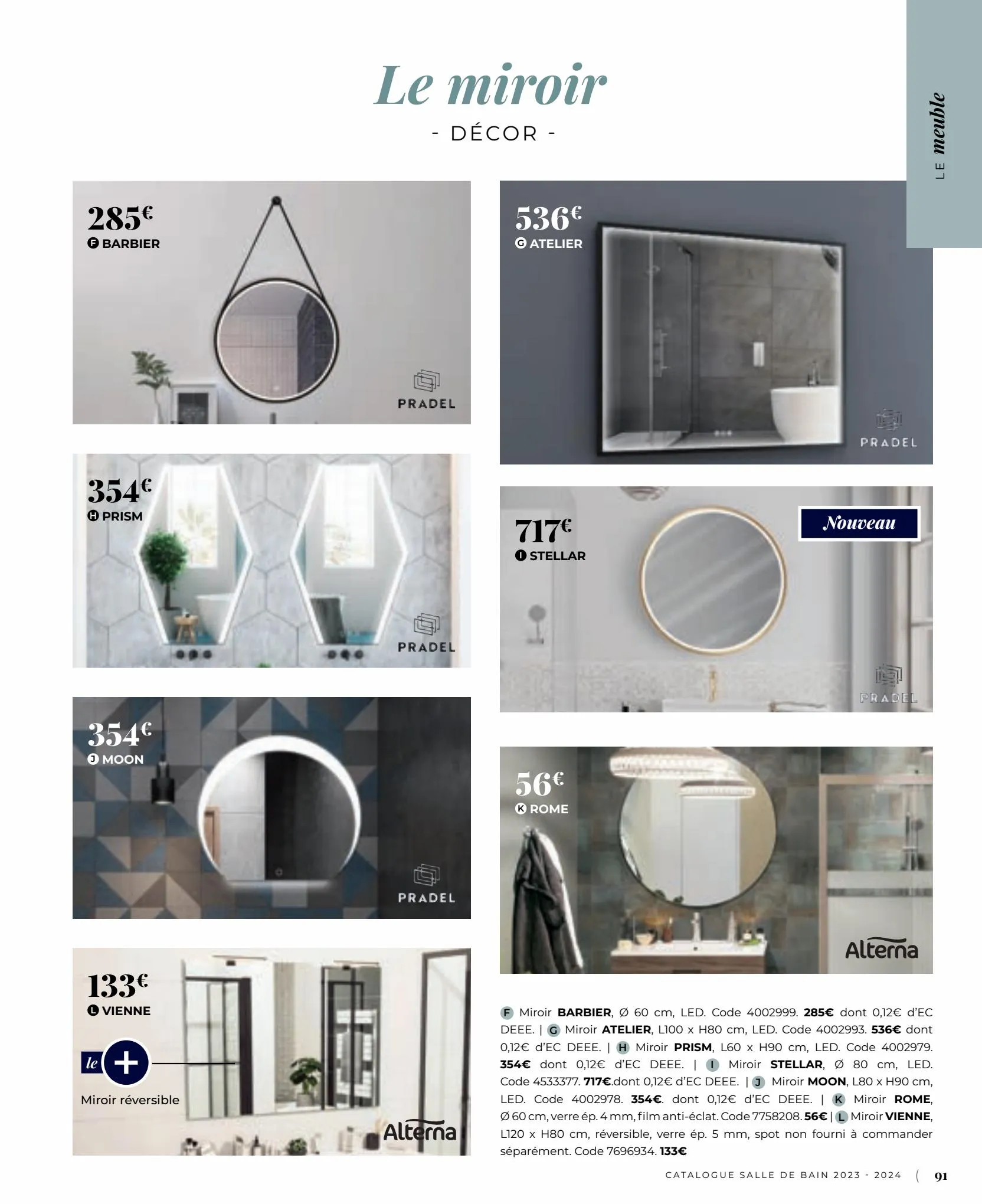Catalogue Catalogue Salle de bain 2023, page 00091