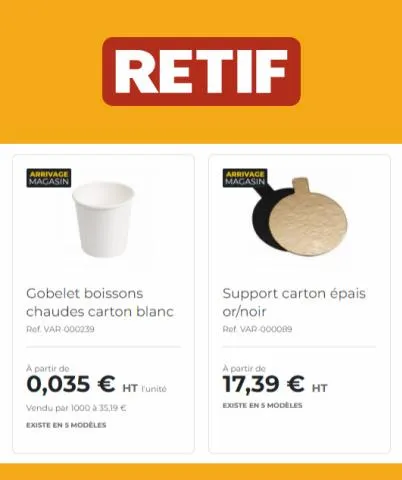 Catalogue Retif | Nouveauté | 01/06/2023 - 30/06/2023