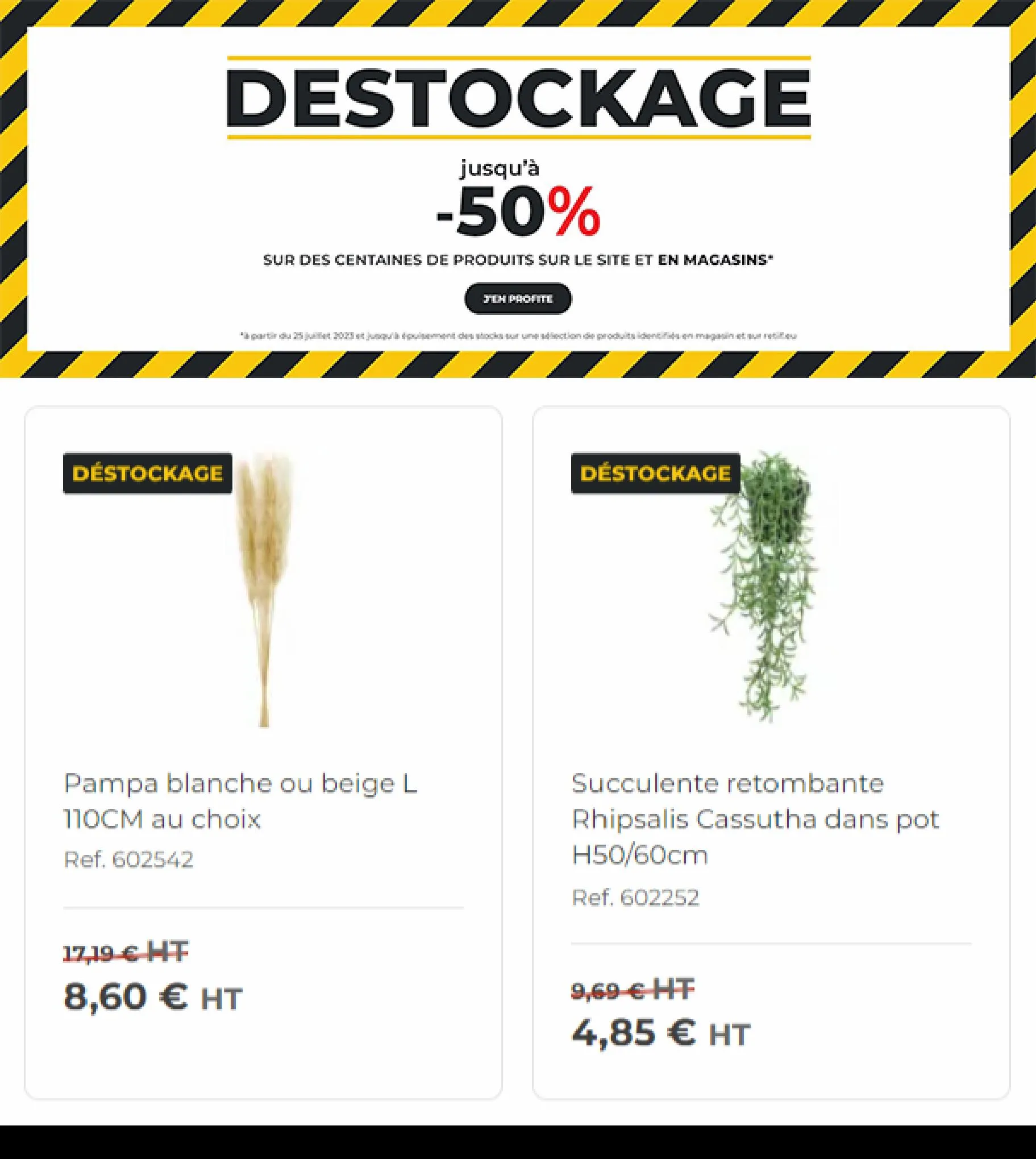 Catalogue DESTOCKAGE jusqu'à -50%!, page 00002