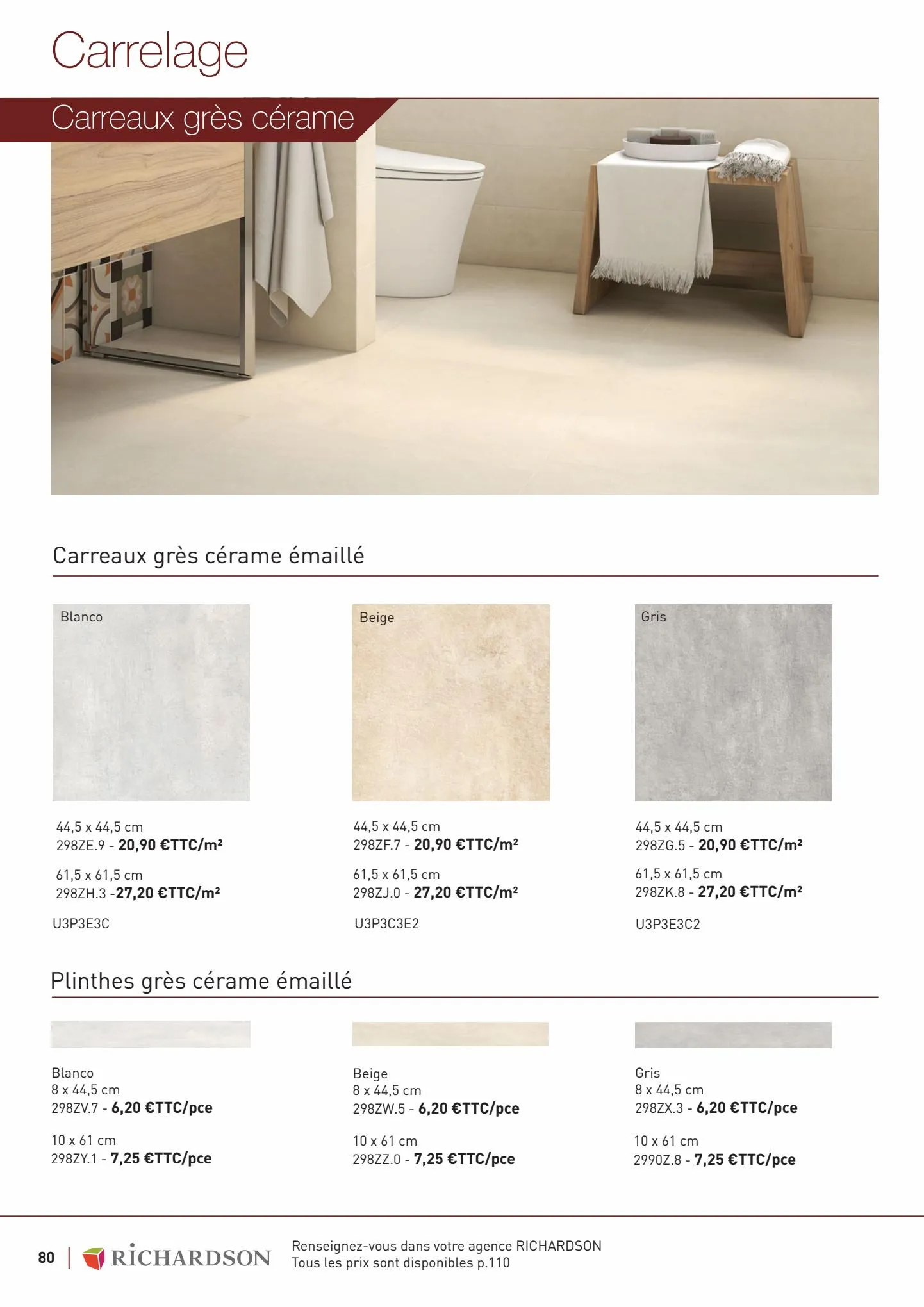 Catalogue Collections Exclusives et Carrelage 2022, page 00080