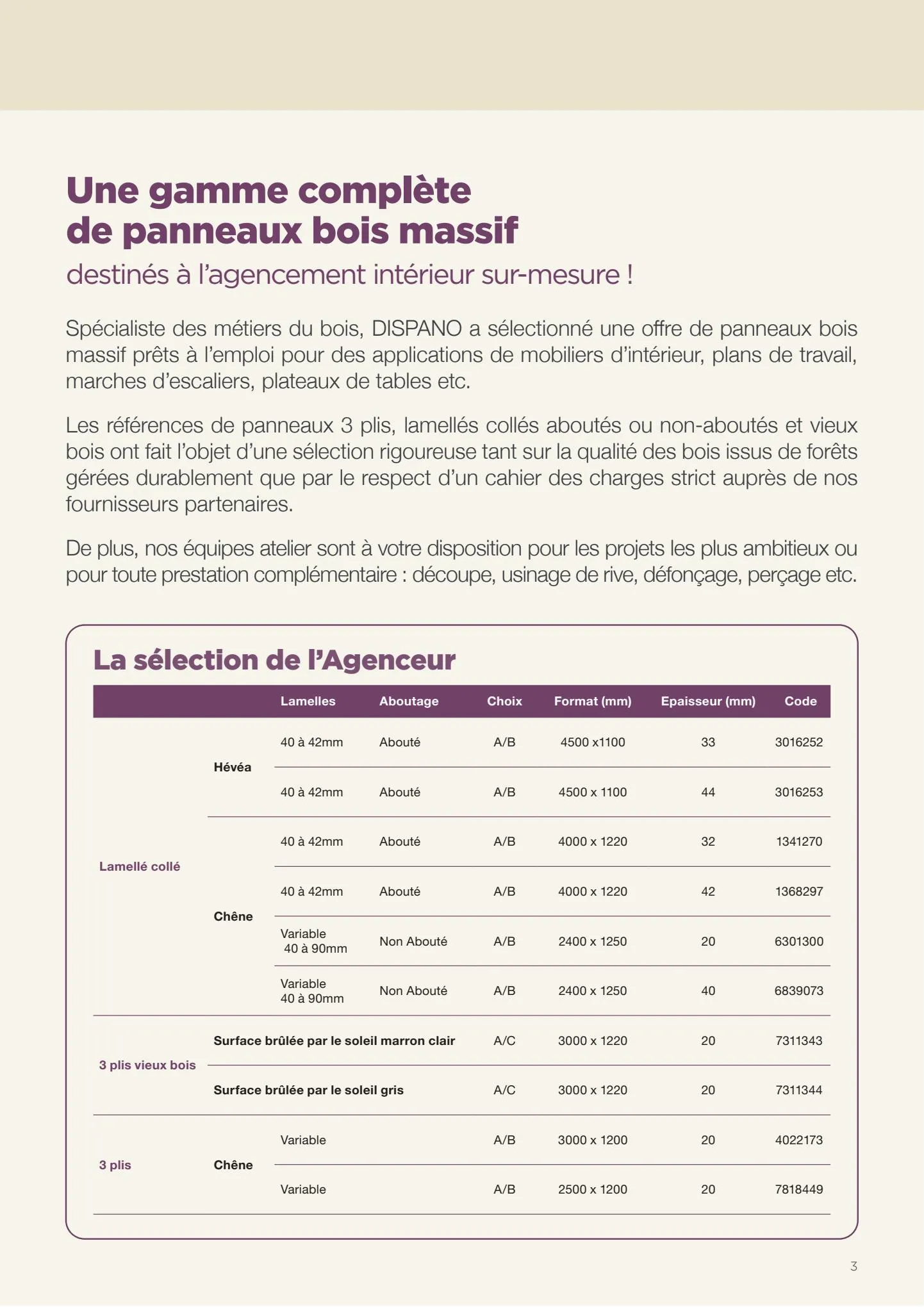 Catalogue Bois massifs, page 00003