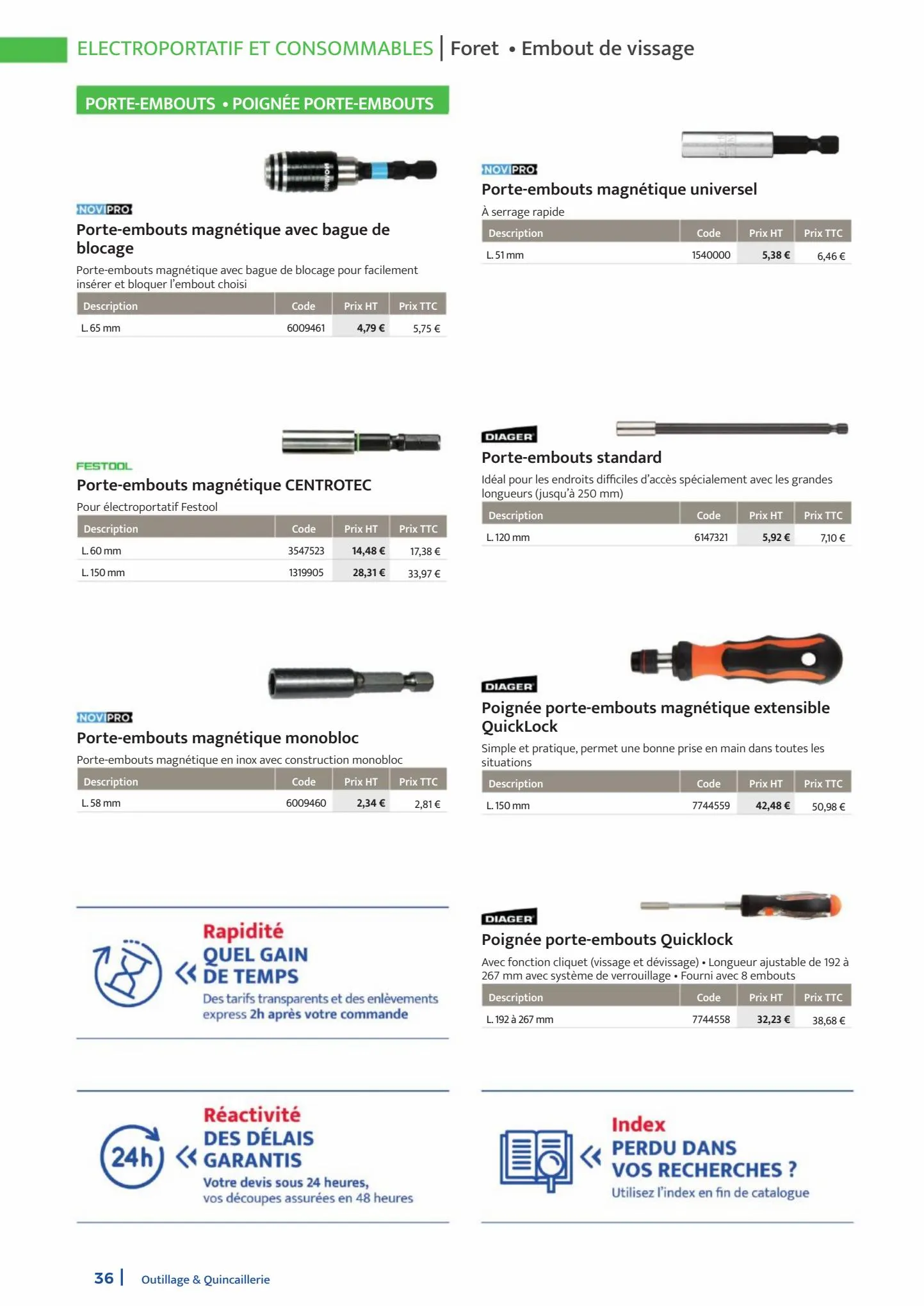 Catalogue Outillage & Quincaillerie, page 00036