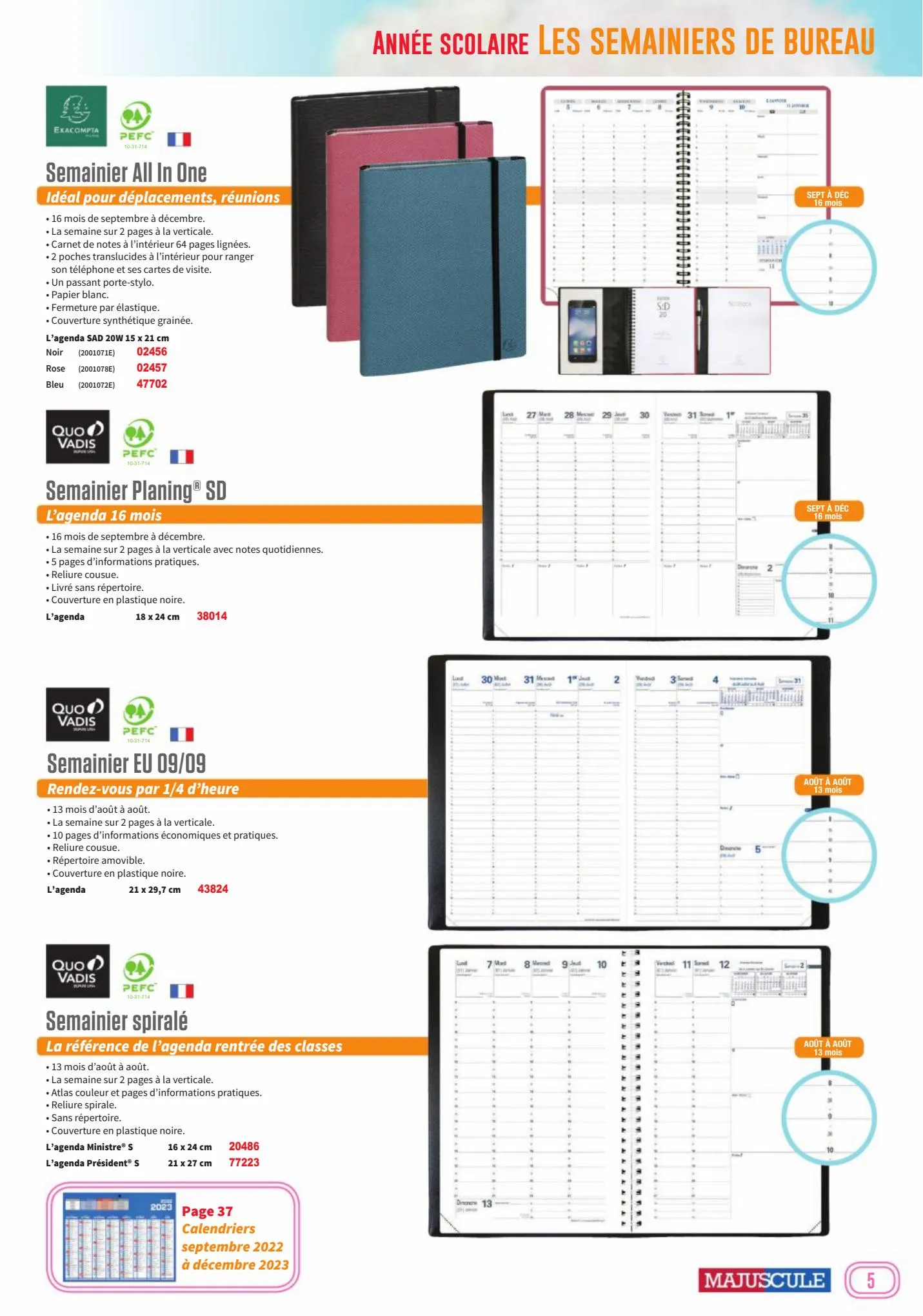 Catalogue Cata-agendas-majuscule-2023-sans-prix, page 00005