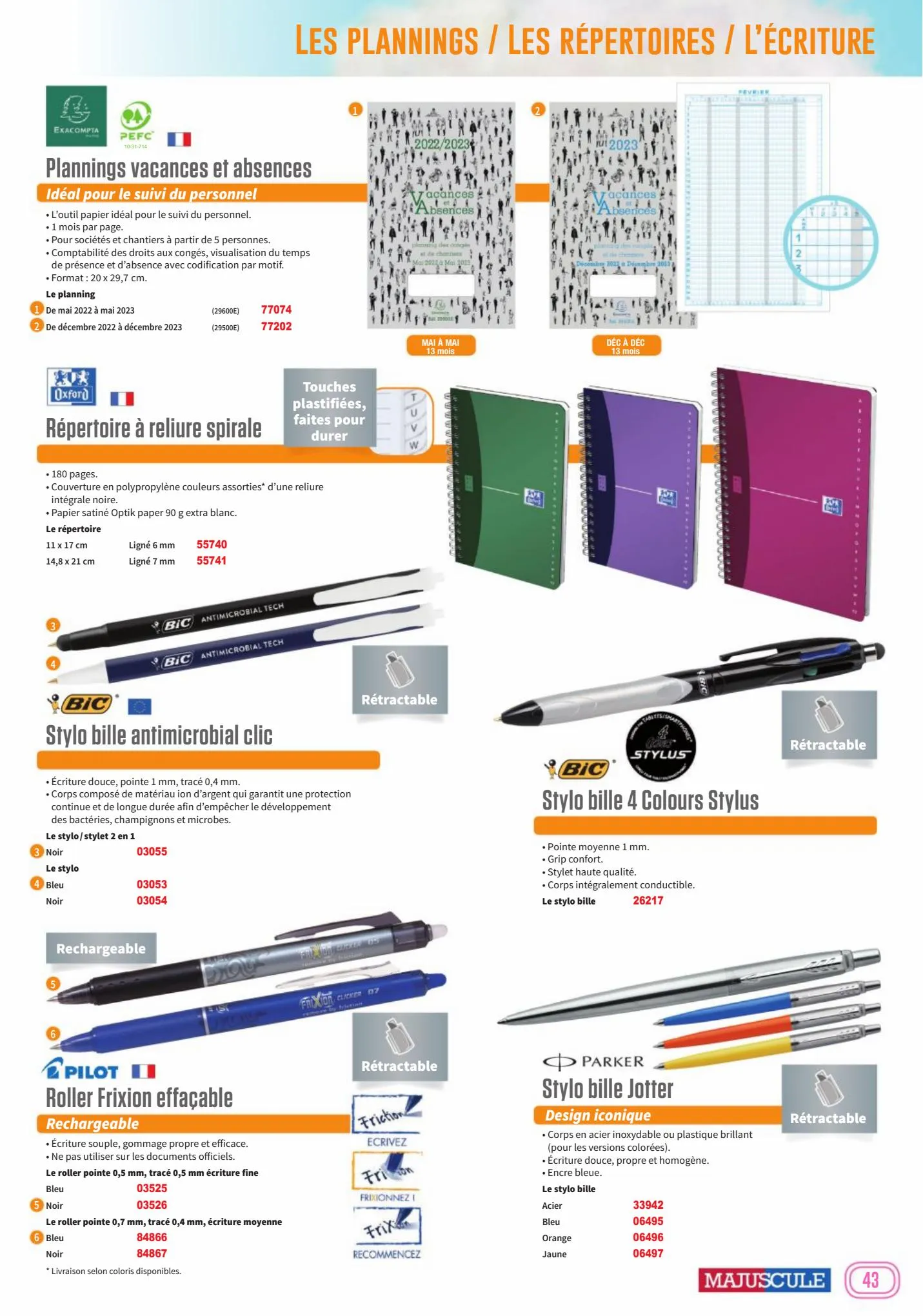 Catalogue Cata-agendas-majuscule-2023-sans-prix, page 00043