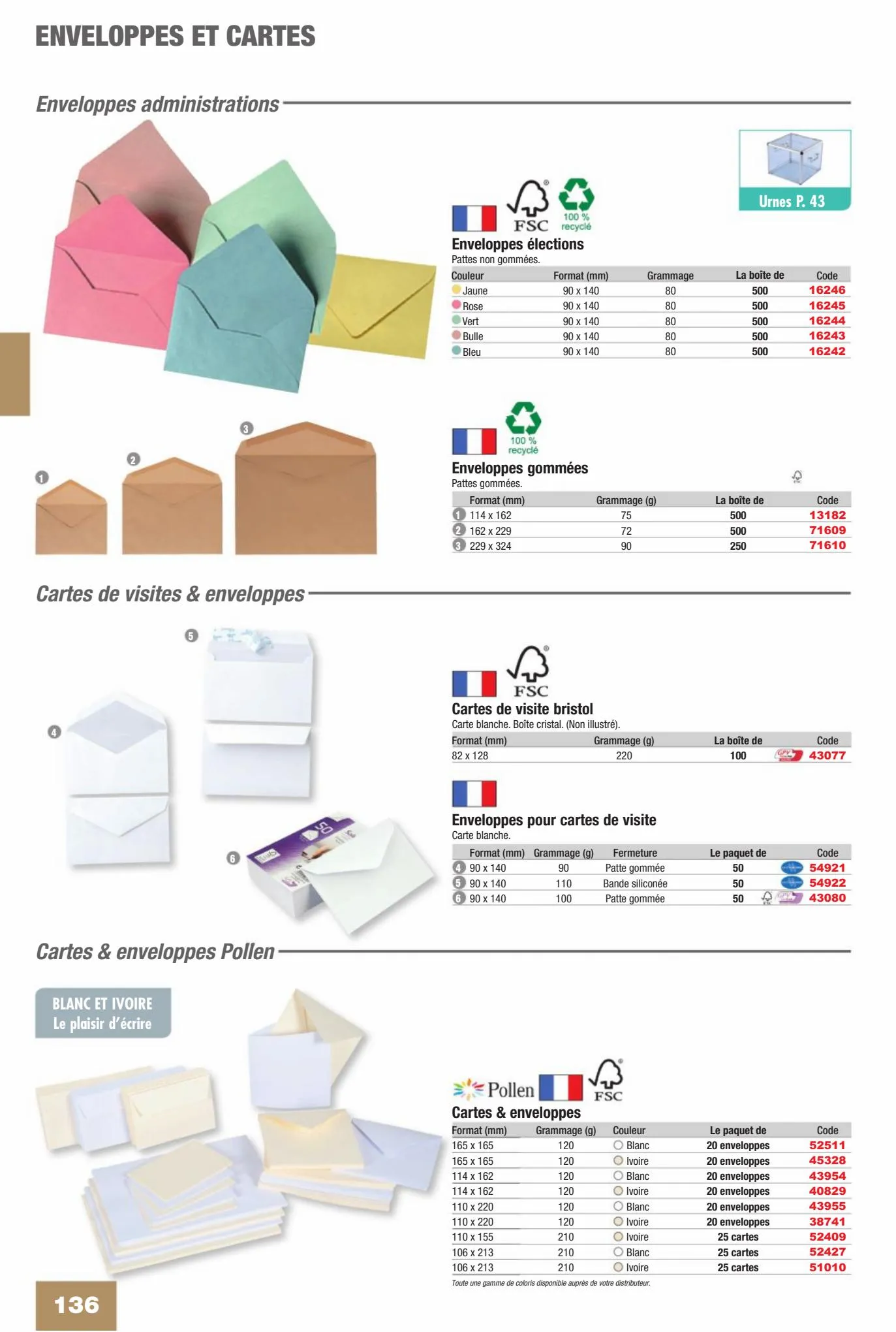 Catalogue Fournitures aux Entreprises 2023, page 00138
