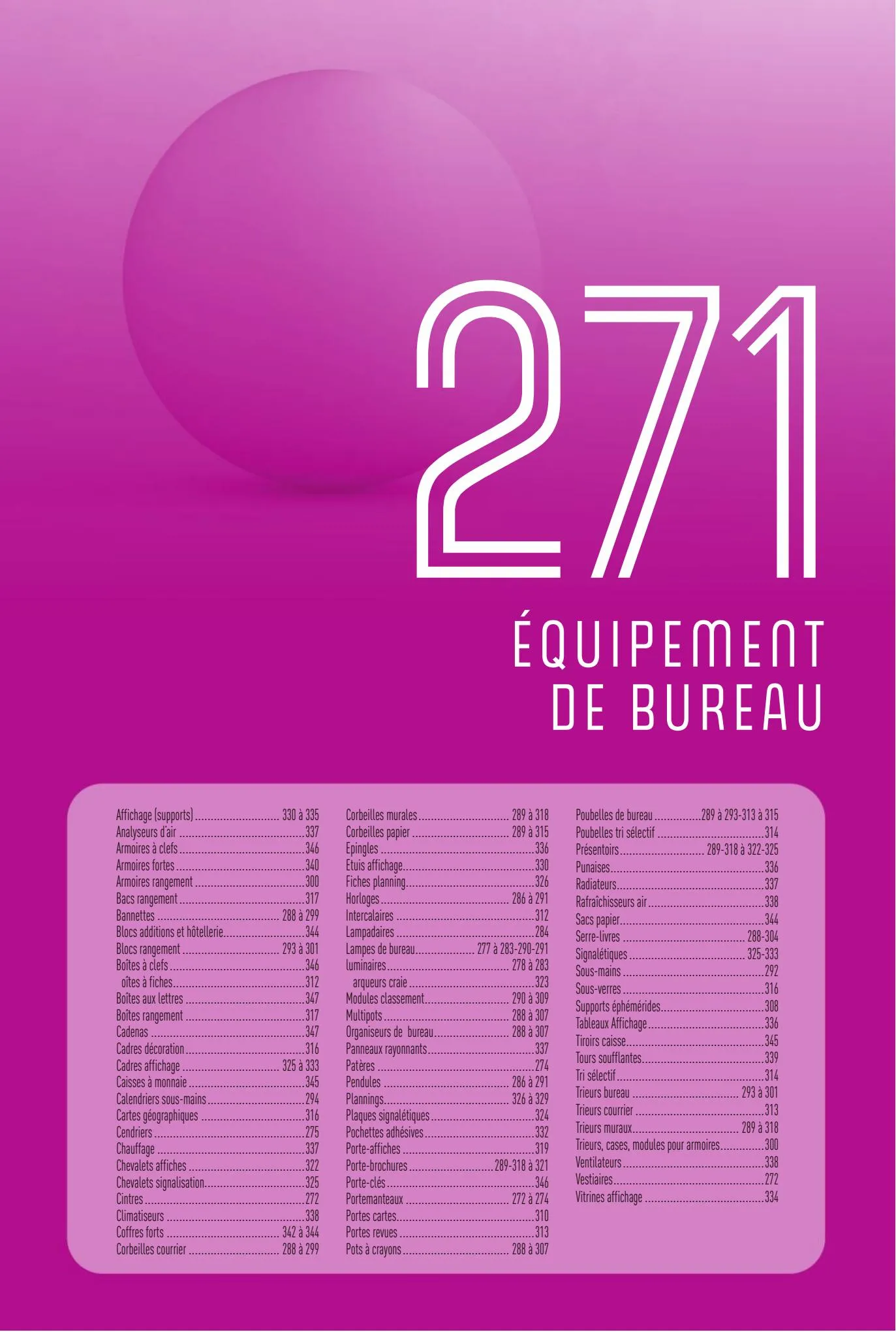 Catalogue Fournitures aux Entreprises 2023, page 00273