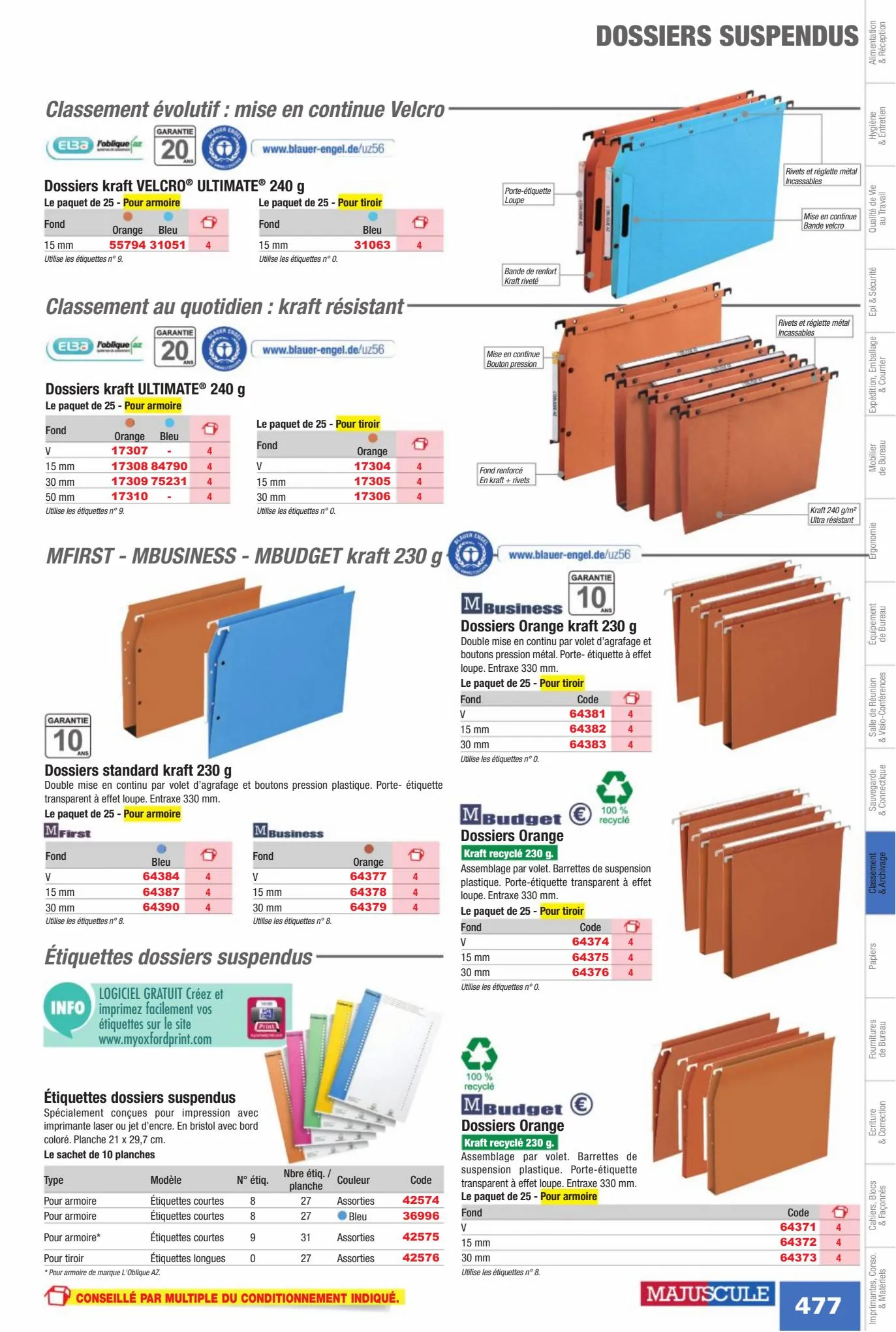 Catalogue Fournitures aux Entreprises 2023, page 00479