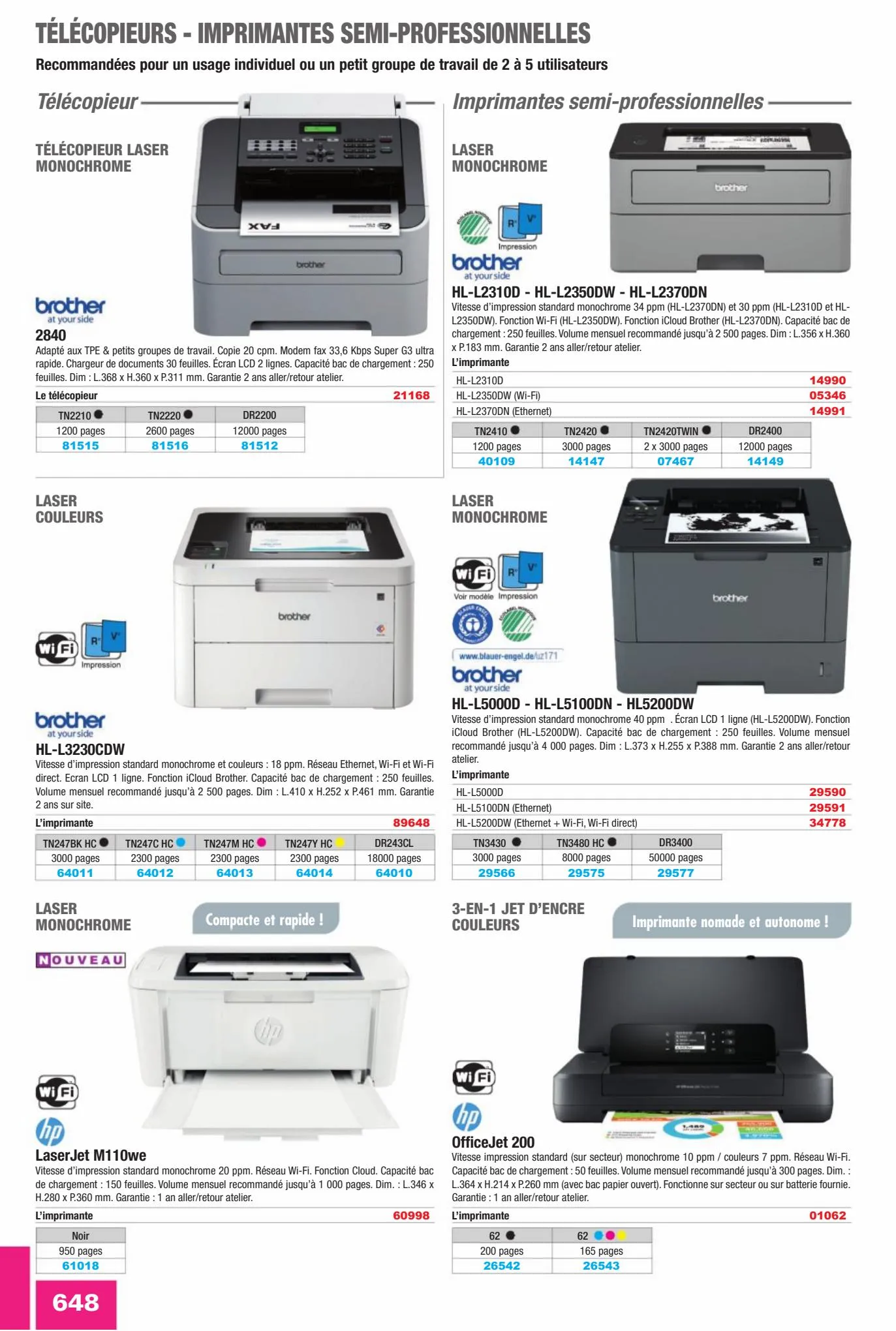 Catalogue Fournitures aux Entreprises 2023, page 00650