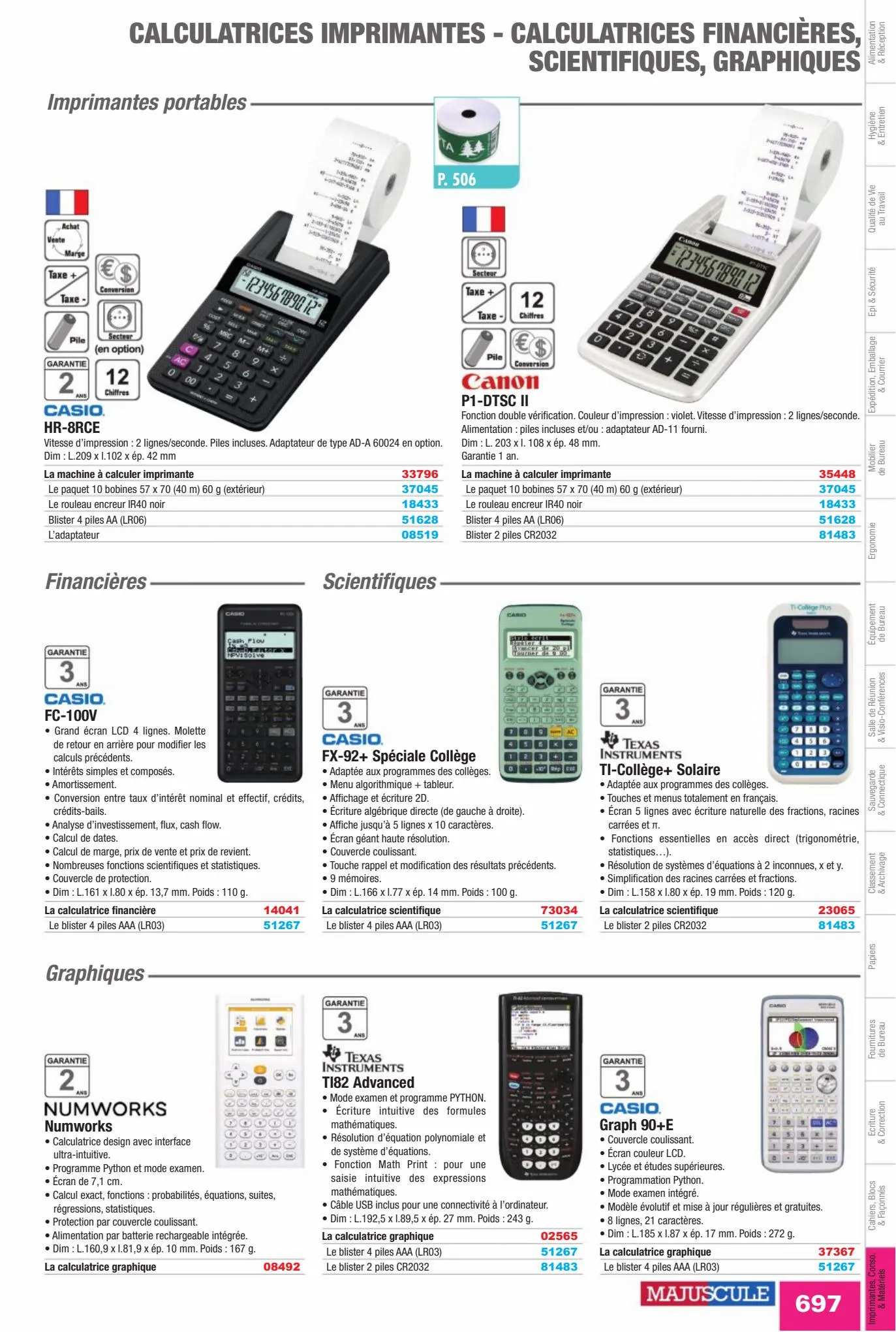 Catalogue Fournitures aux Entreprises 2023, page 00699