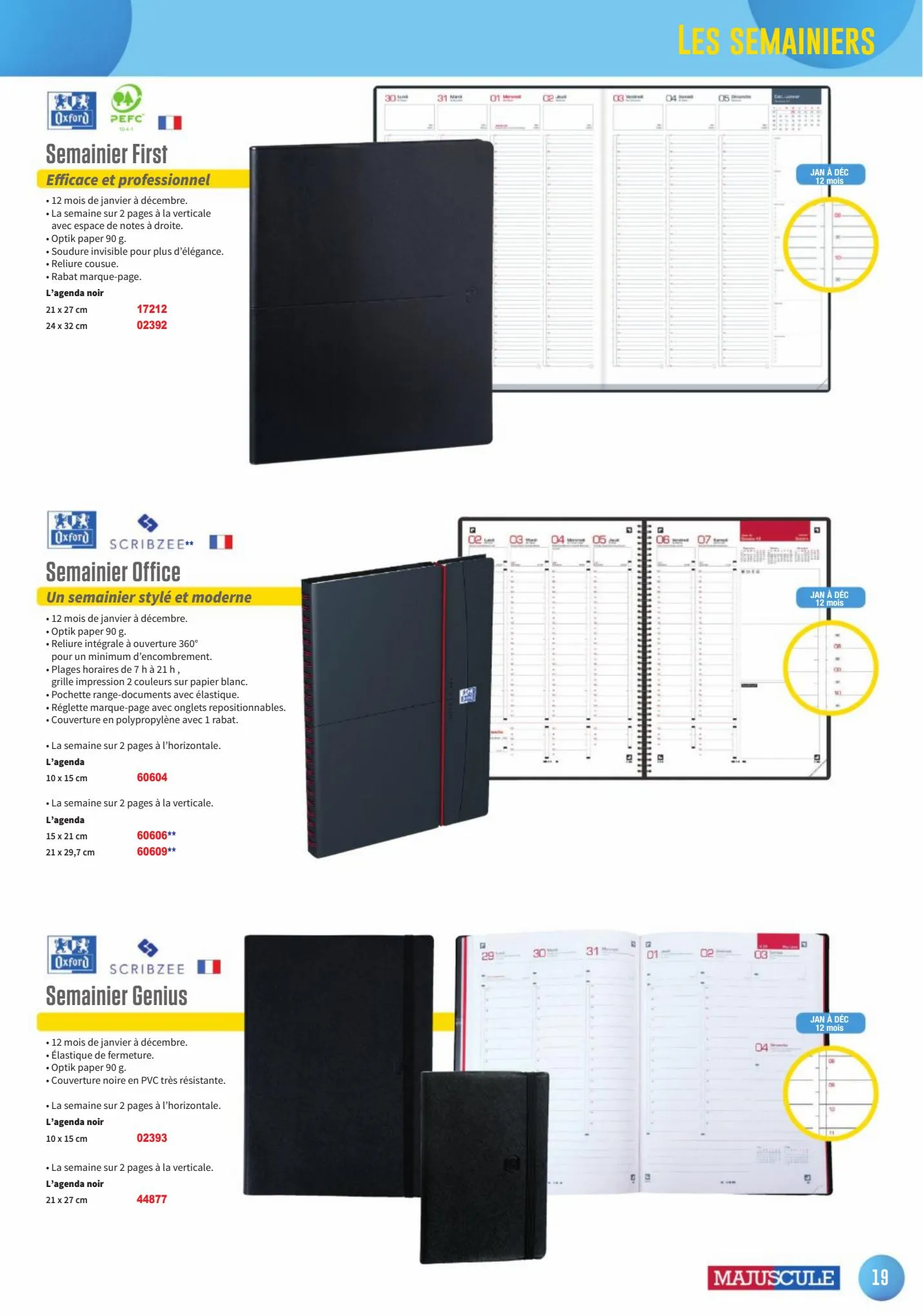 Catalogue Les agendas et calendriers 2024, page 00019