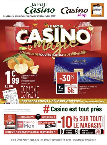 Catalogue Casino Shop | Le mois Casino Magic | 29/11/2022 - 11/12/2022