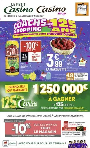 Catalogue Casino Shop | LES COACHS SHOPPING | 30/05/2023 - 11/06/2023