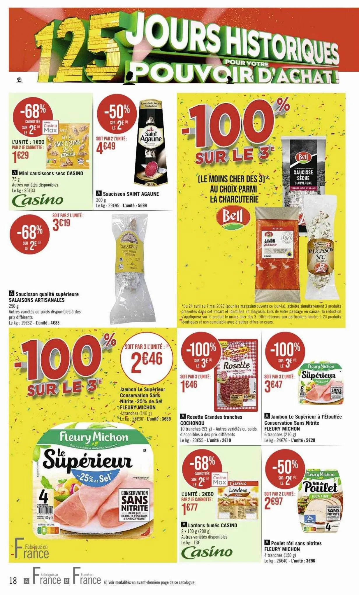 Catalogue 125 Jours Historique pour votre Pouvoir D'achat!, page 00018