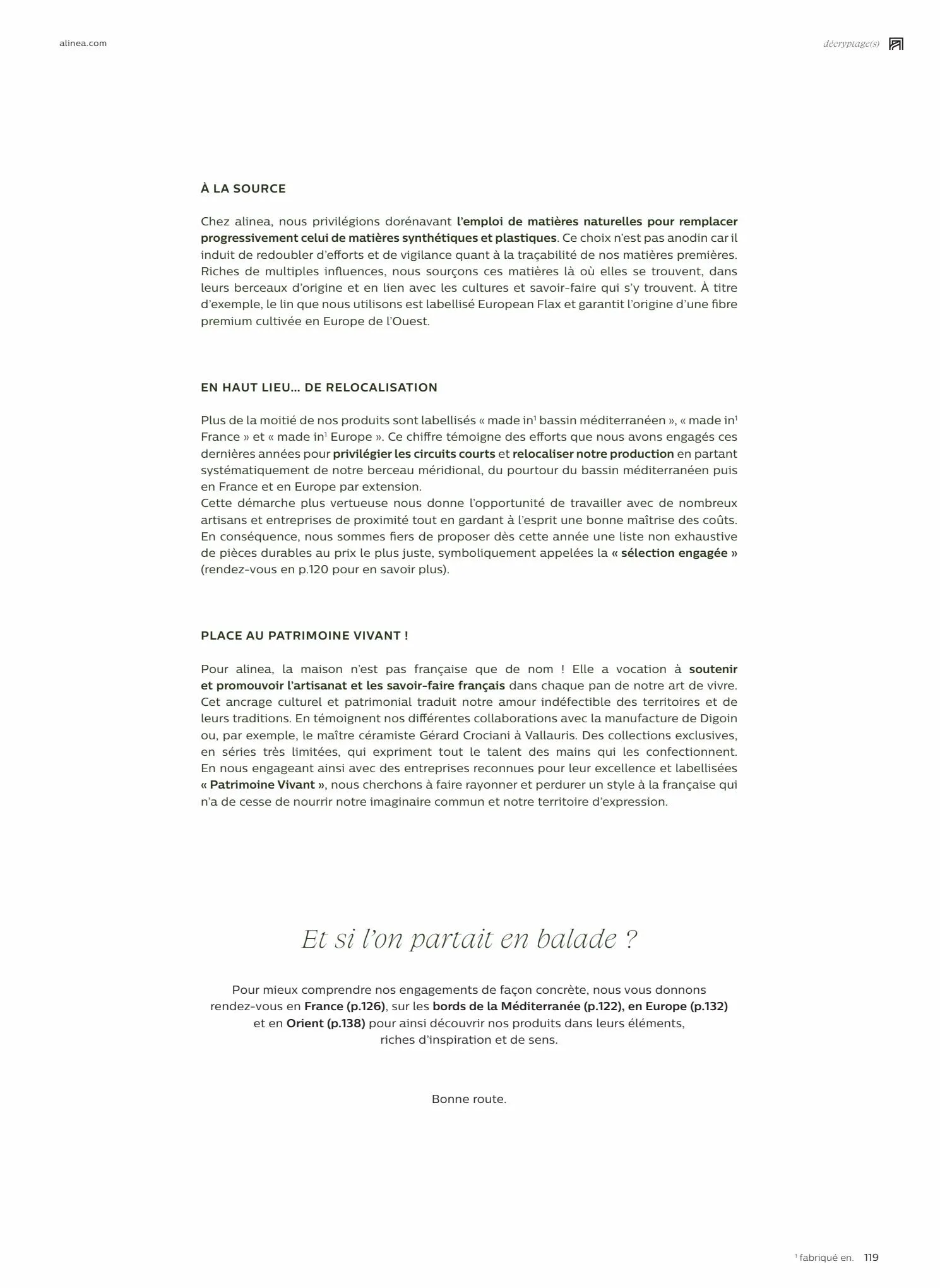 Catalogue Alinéa alinea, dans l'air du temps, page 00117