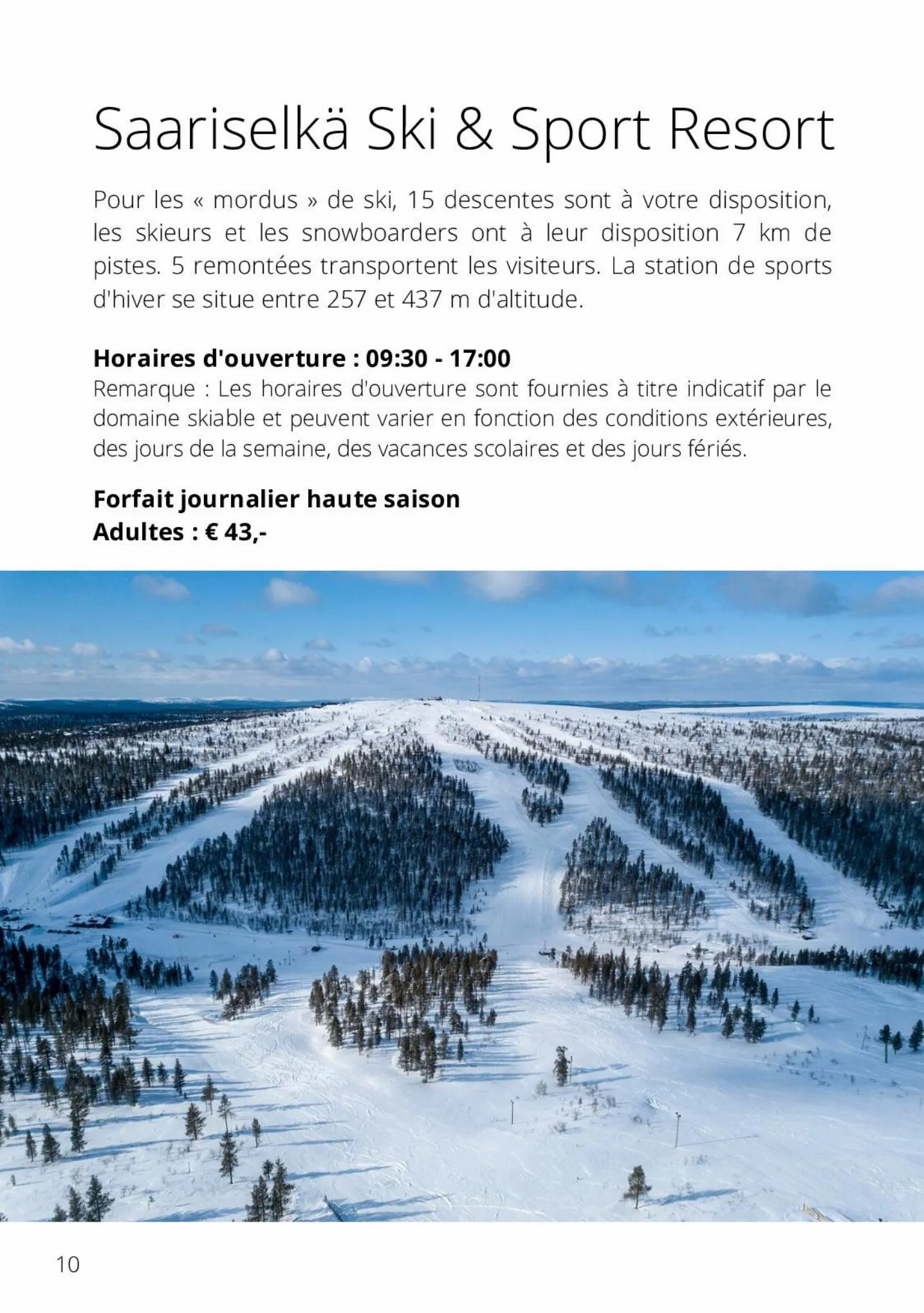 Catalogue Guide touristique Laponie finlandaise, page 00010