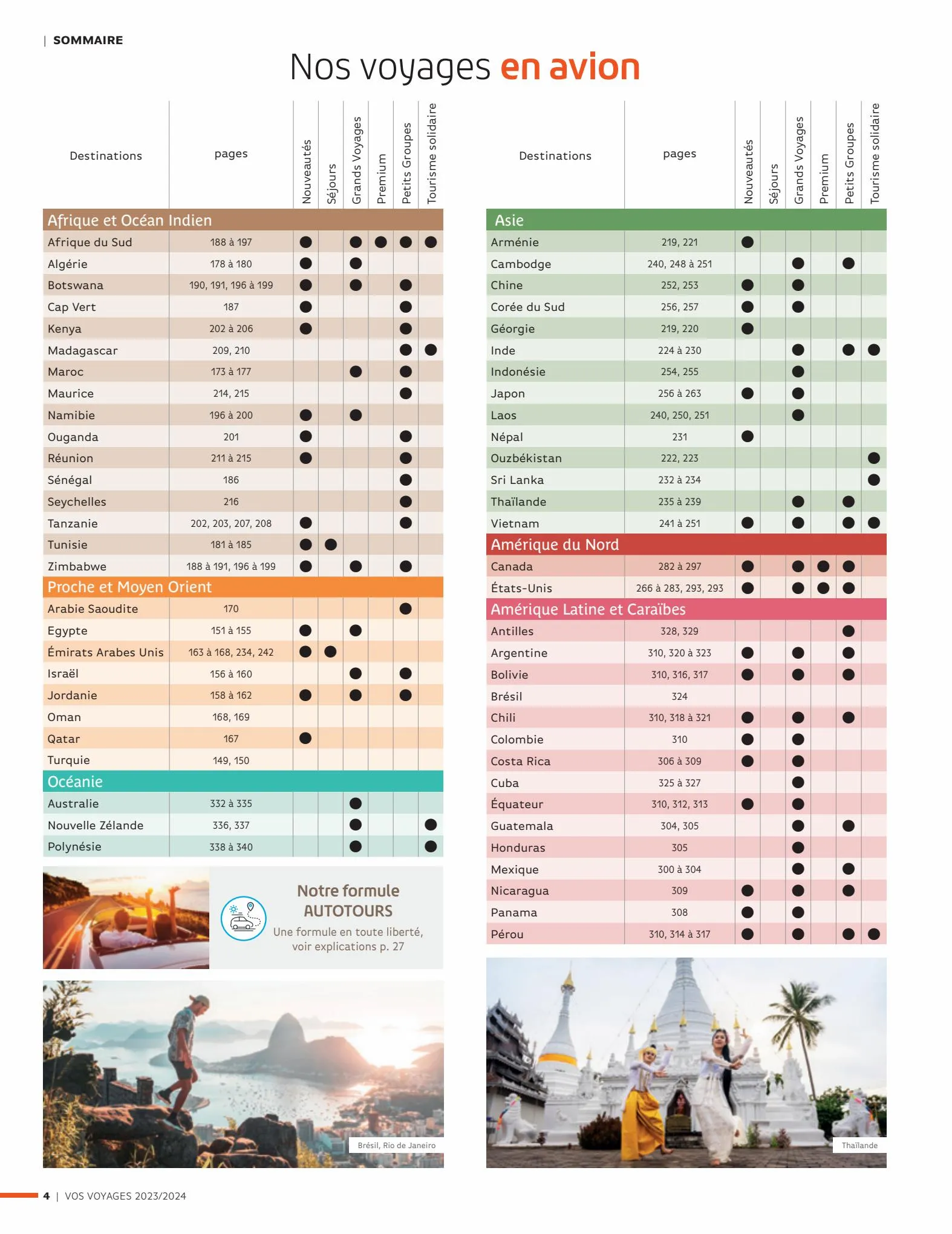 Catalogue Vos voyages 2023-2024, page 00004