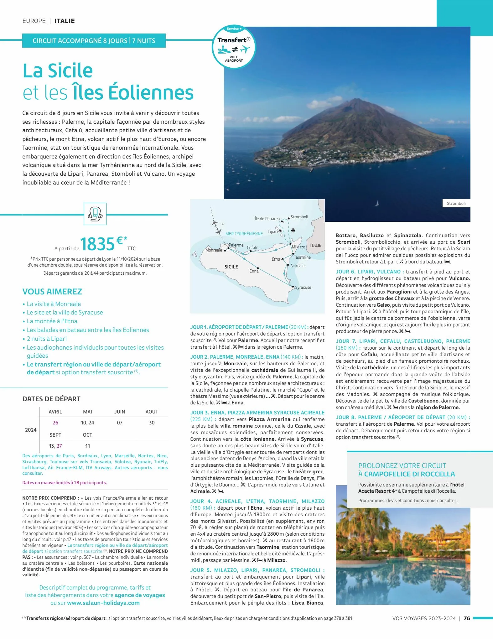 Catalogue Vos voyages 2023-2024, page 00076