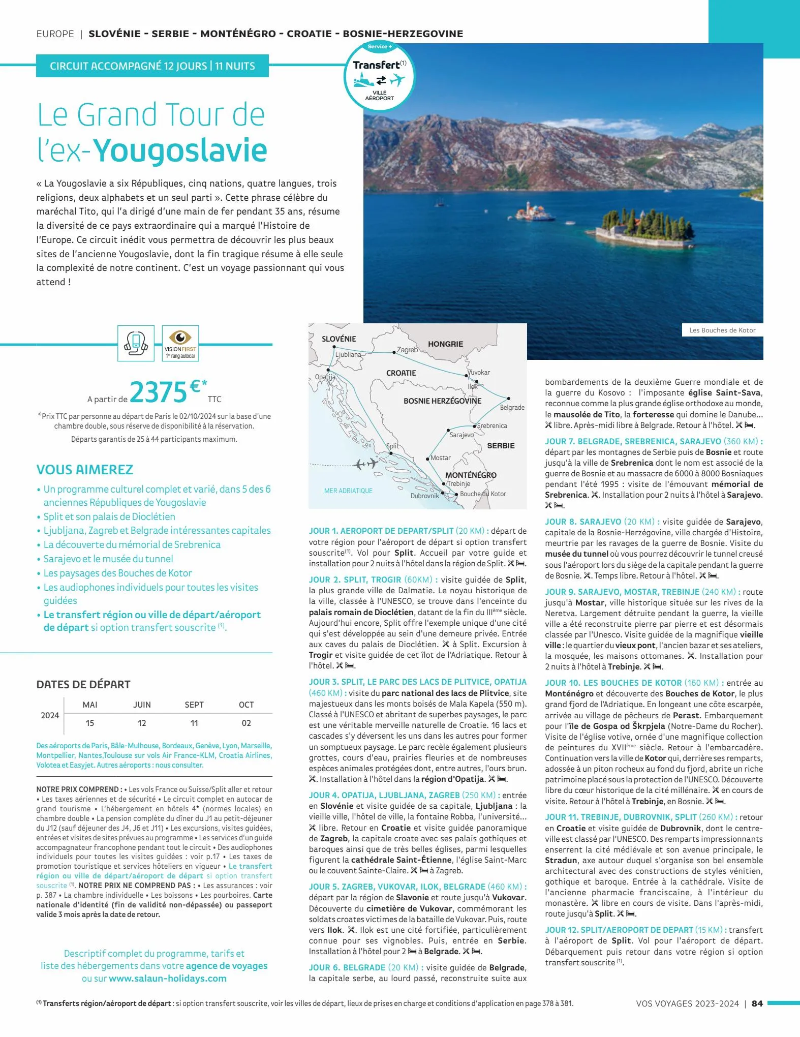 Catalogue Vos voyages 2023-2024, page 00084