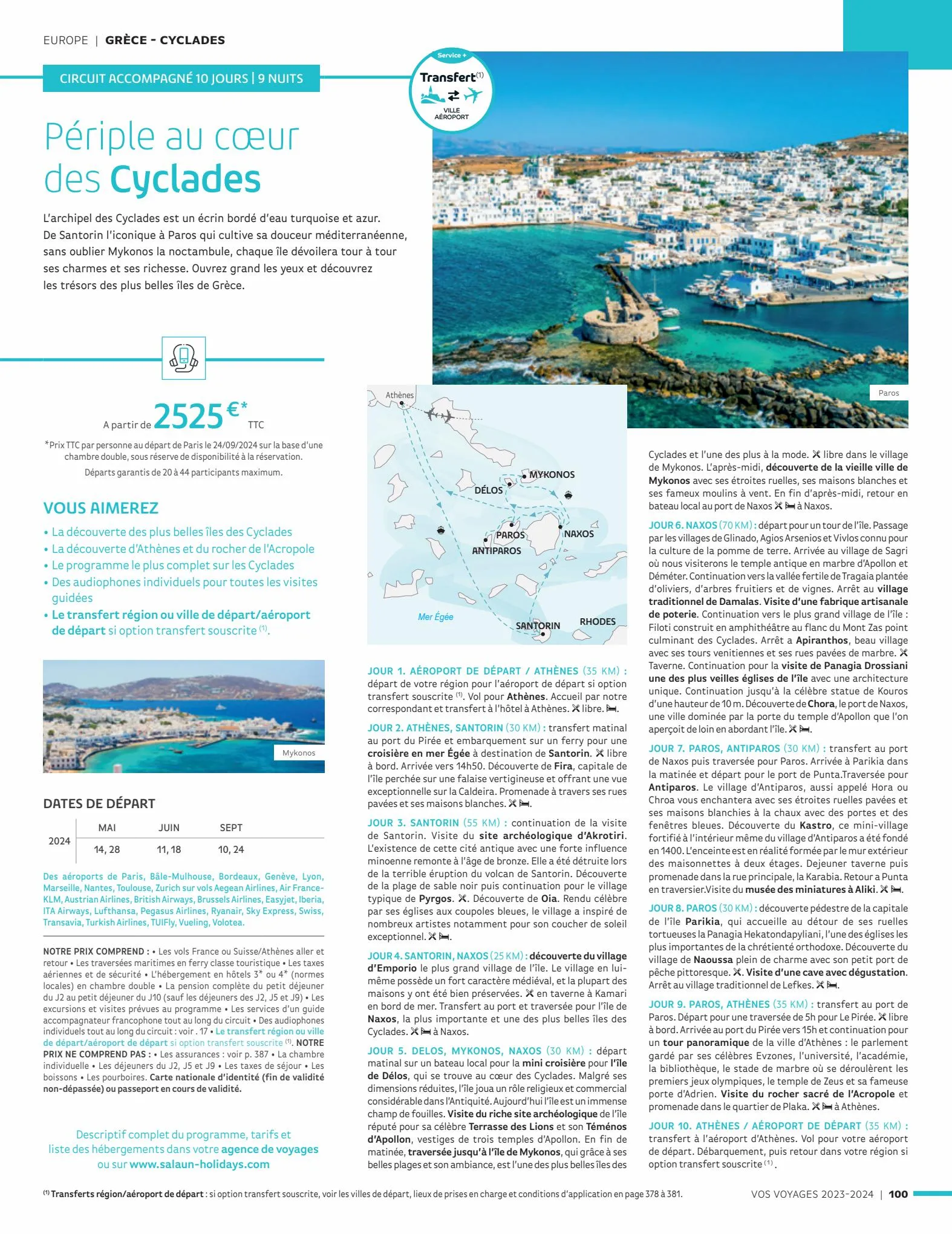 Catalogue Vos voyages 2023-2024, page 00100